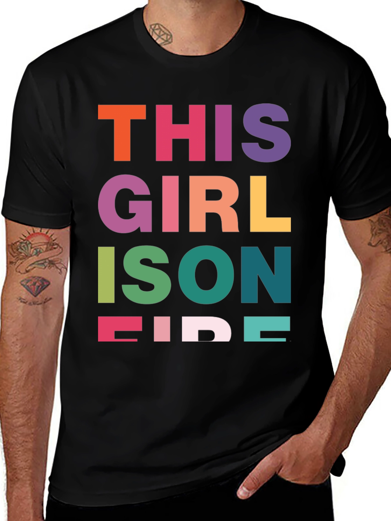 Variant 26 of This Girl Is On Fire Graphic T-Shirt