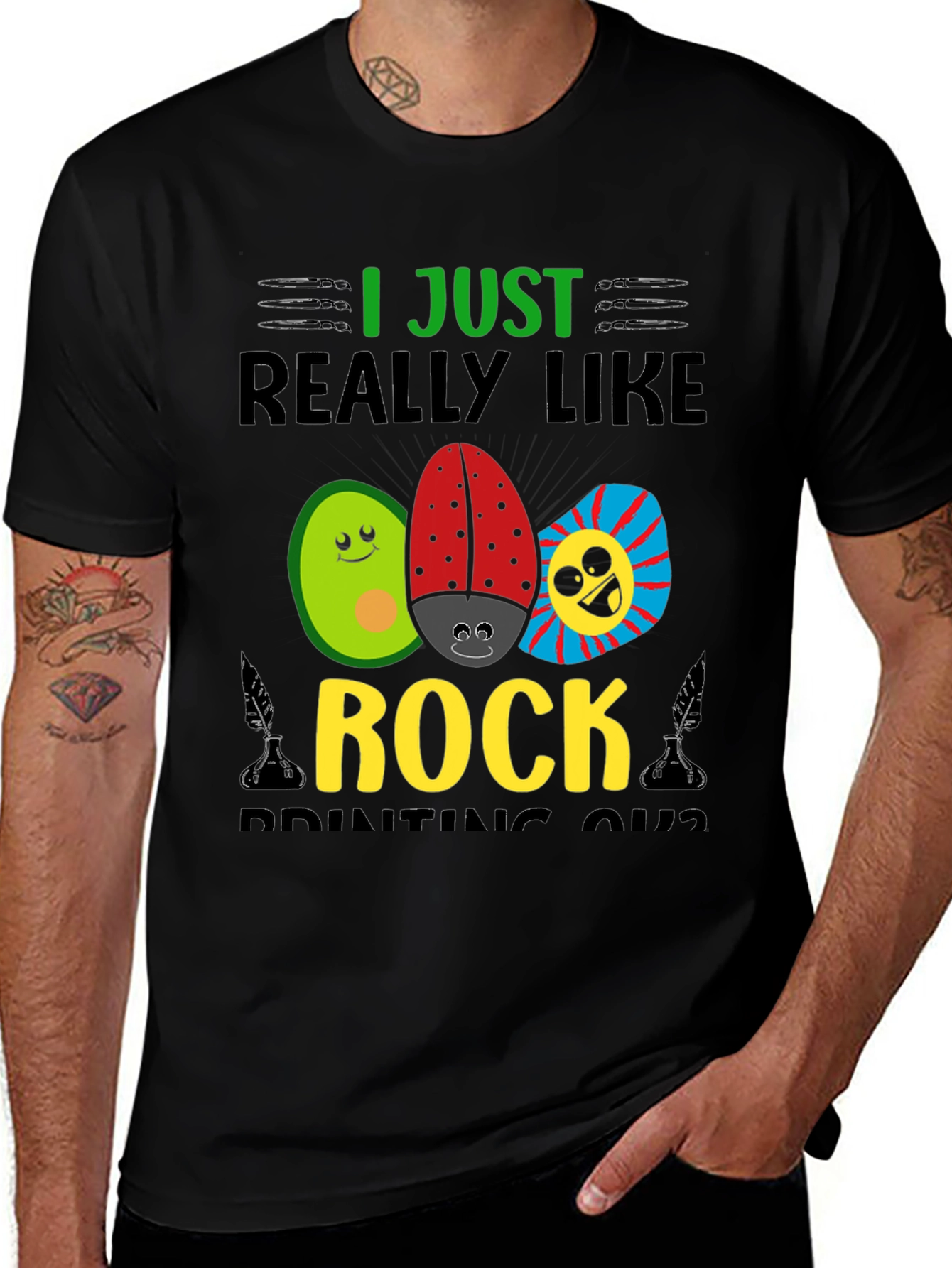 Variant 20 of I Just Really Like Rock Printing Shirt