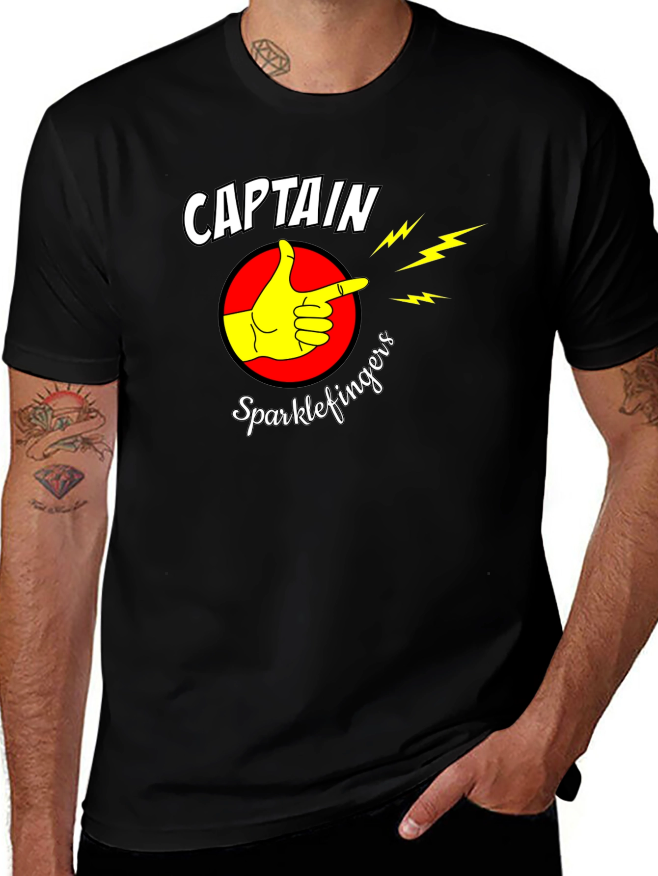 Variant 20 of Captain Sparklefingers Graphic T-Shirt