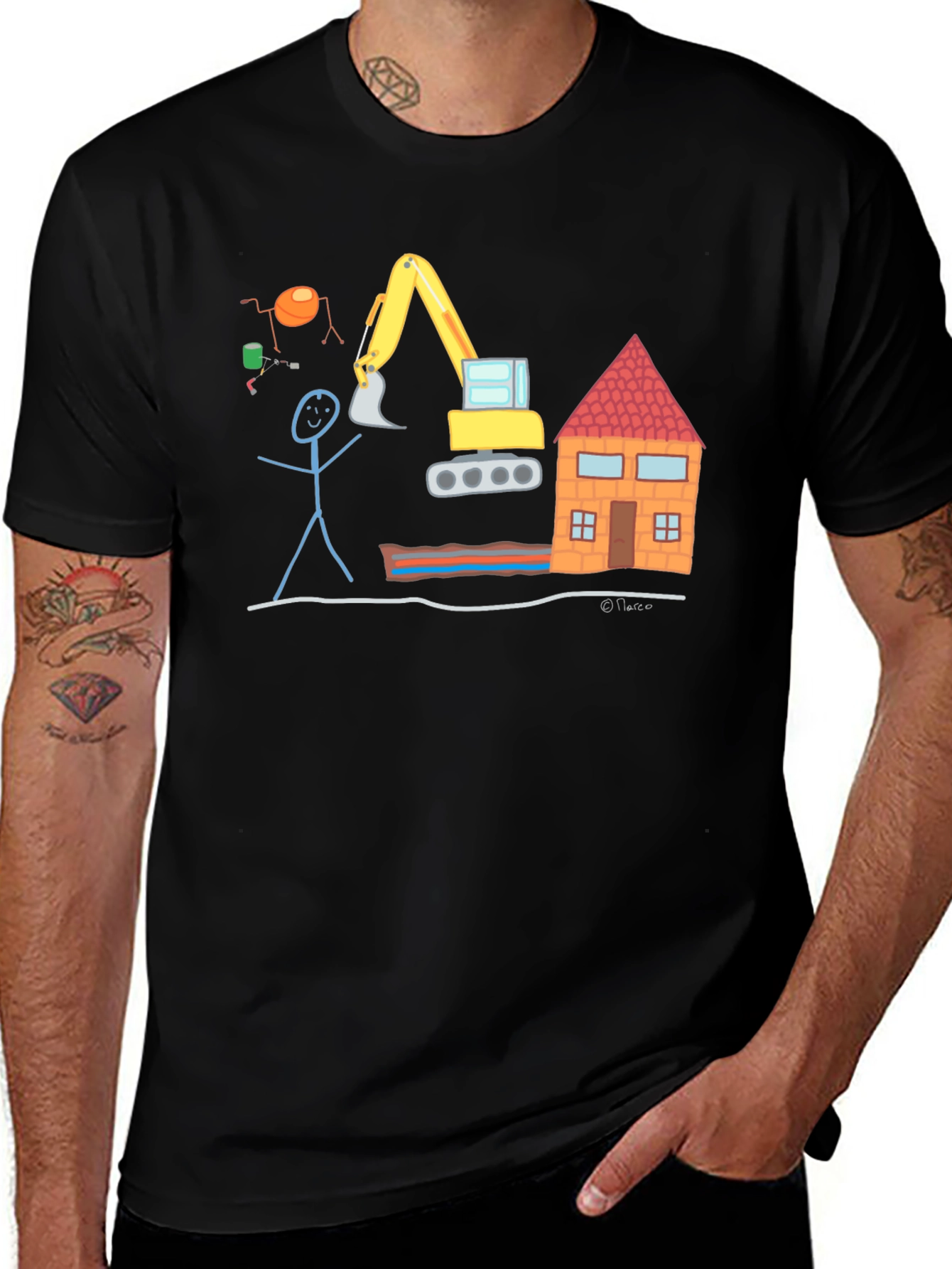 Variant 22 of Funny Construction Crew T-Shirt