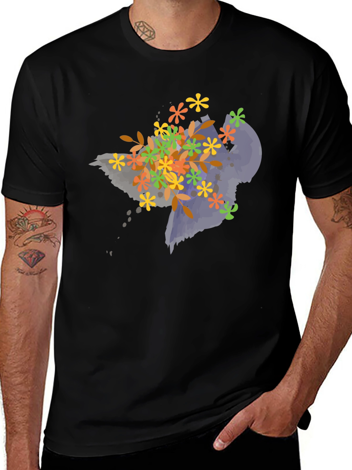 Variant 22 of Floral State Graphic Tee - Modern Style