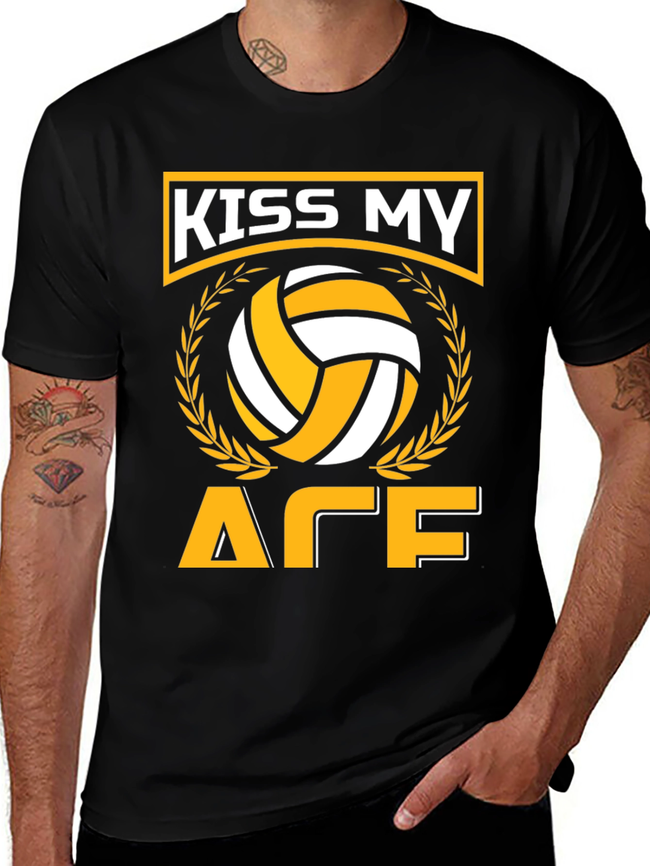 Variant 5 of Kiss My Ace Volleyball Graphic T-Shirt