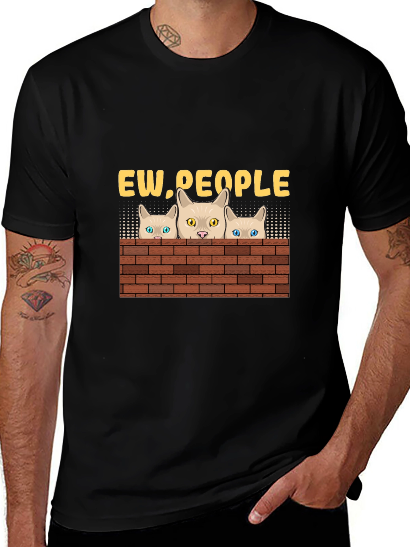 Variant 13 of Ew People Cat T-Shirt - Funny Graphic Tee
