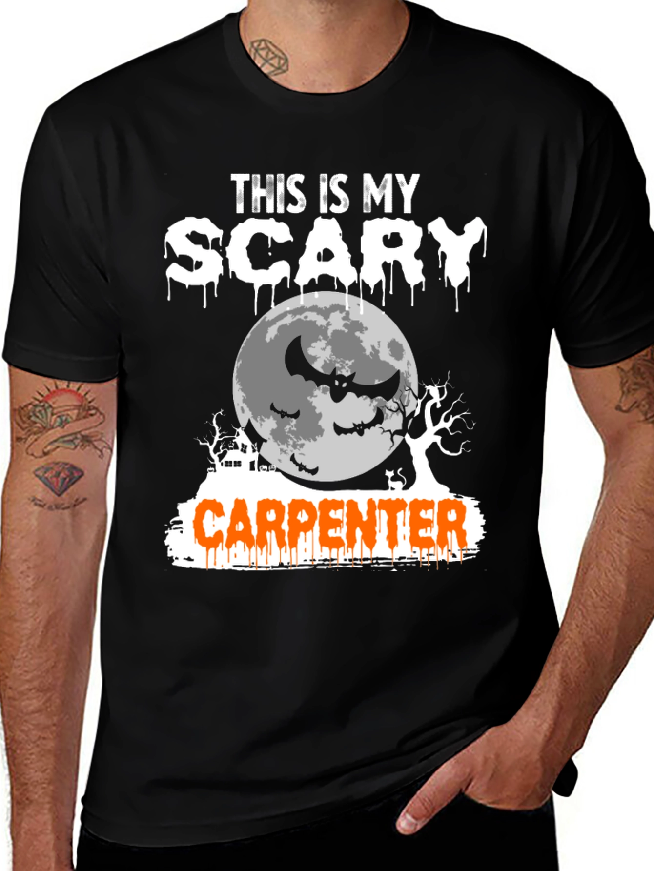 Scary Carpenter Halloween T-Shirt