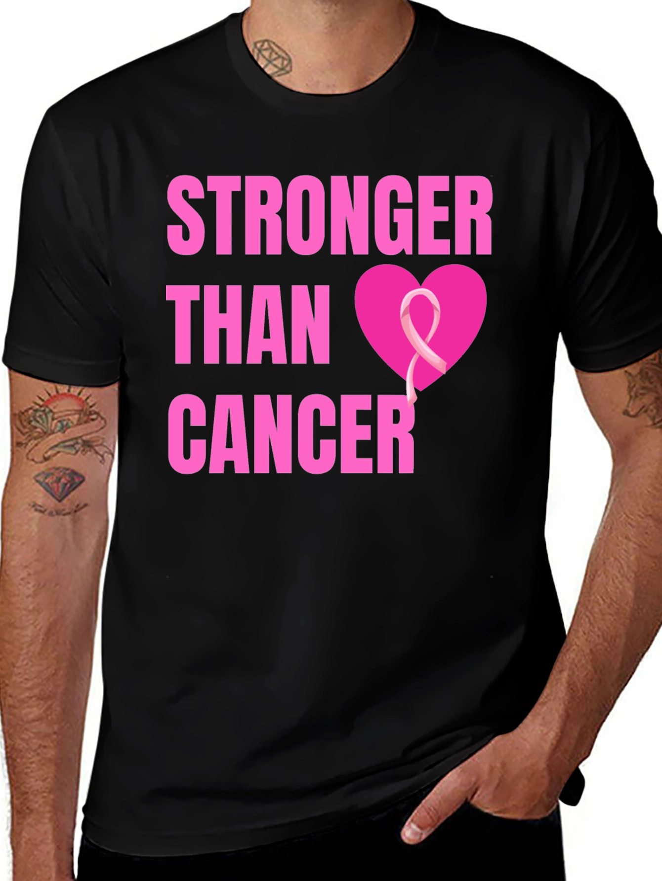 Variant 21 of Stronger Than Cancer Awareness T-Shirt