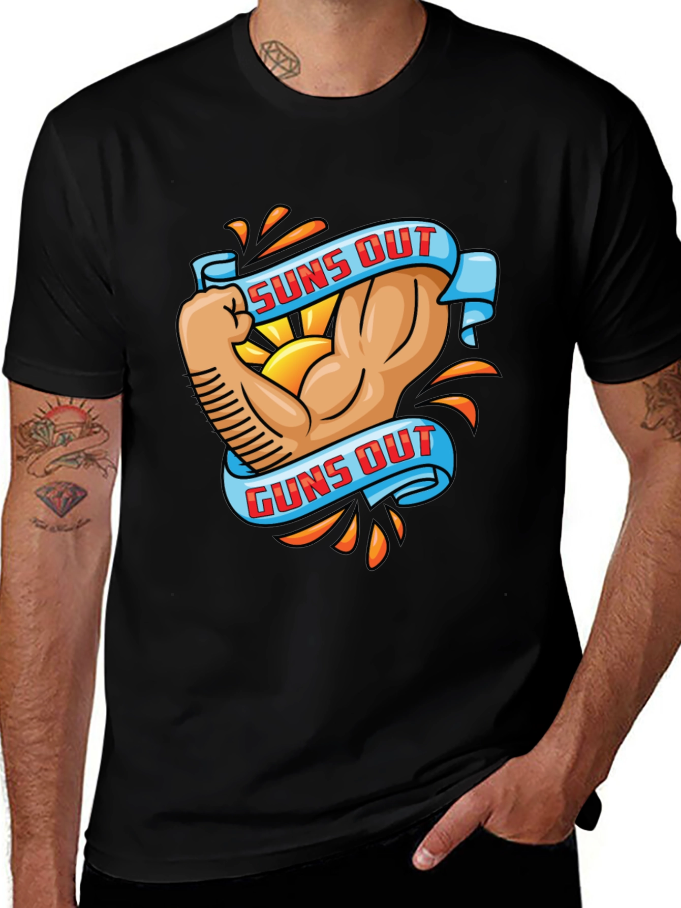 Variant 16 of Suns Out Guns Out Graphic T-Shirt
