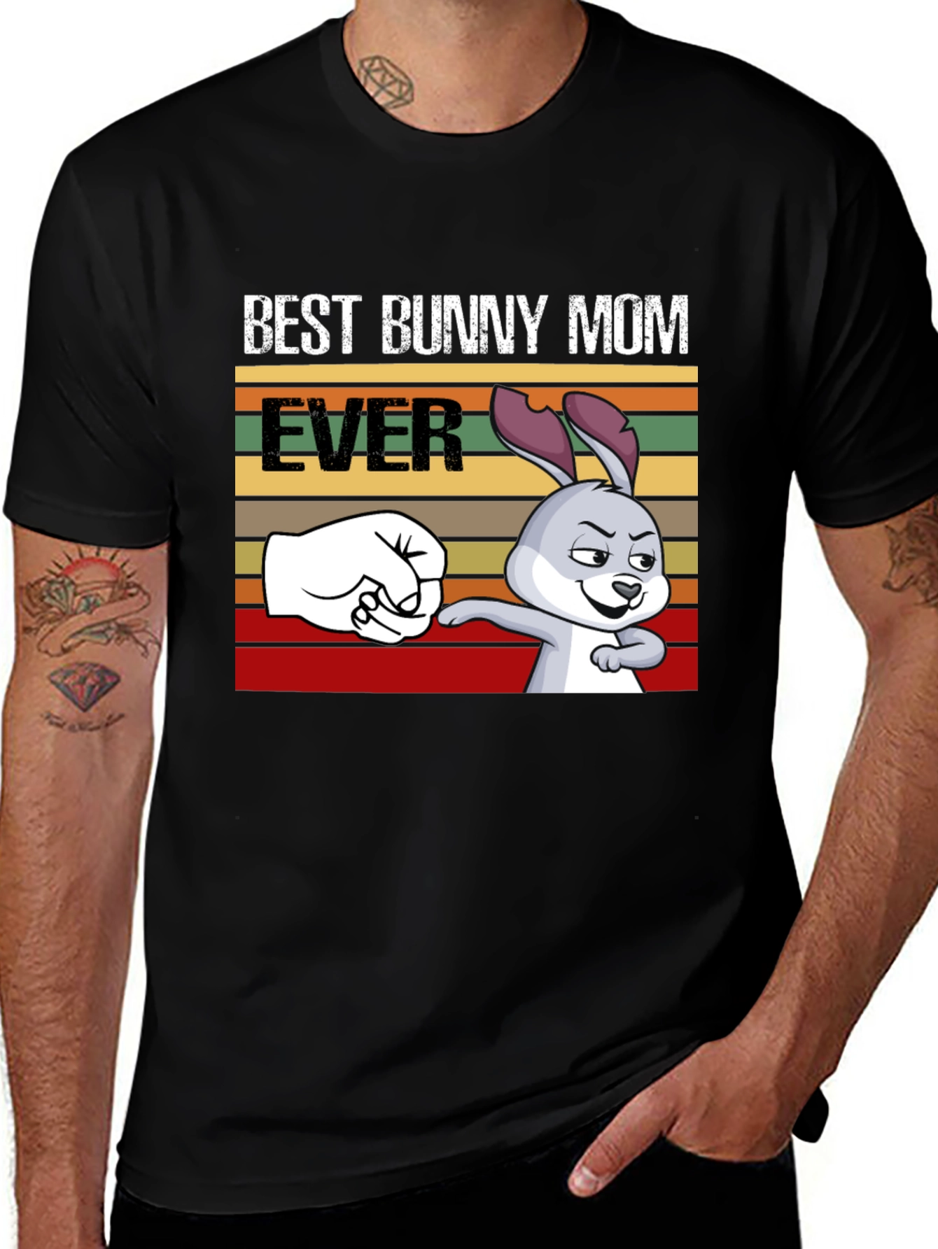 Variant 5 of Best Bunny Mom Ever T-Shirt, Fun Easter Tee
