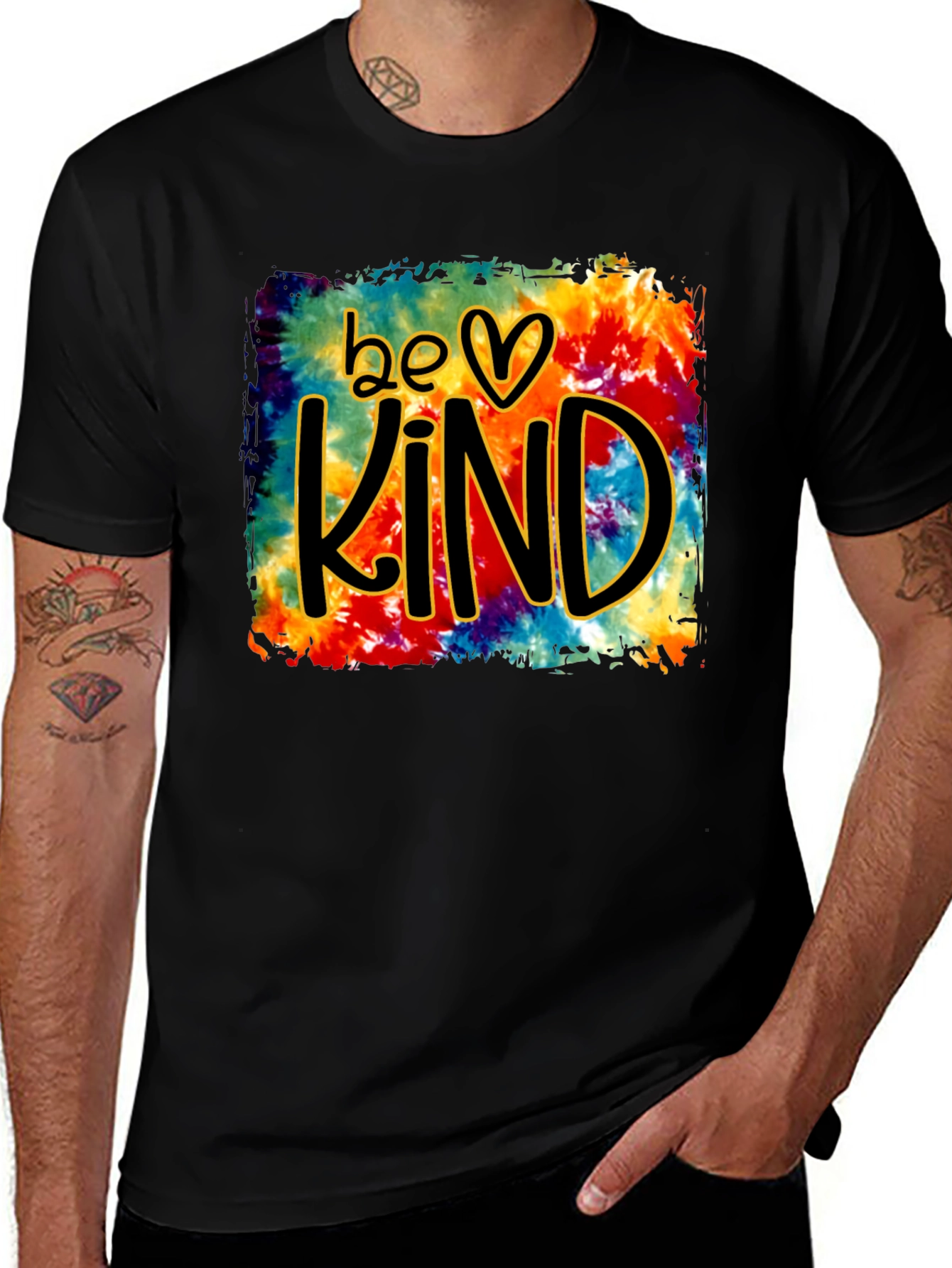 Variant 17 of Be Kind Tie Dye Graphic T-Shirt