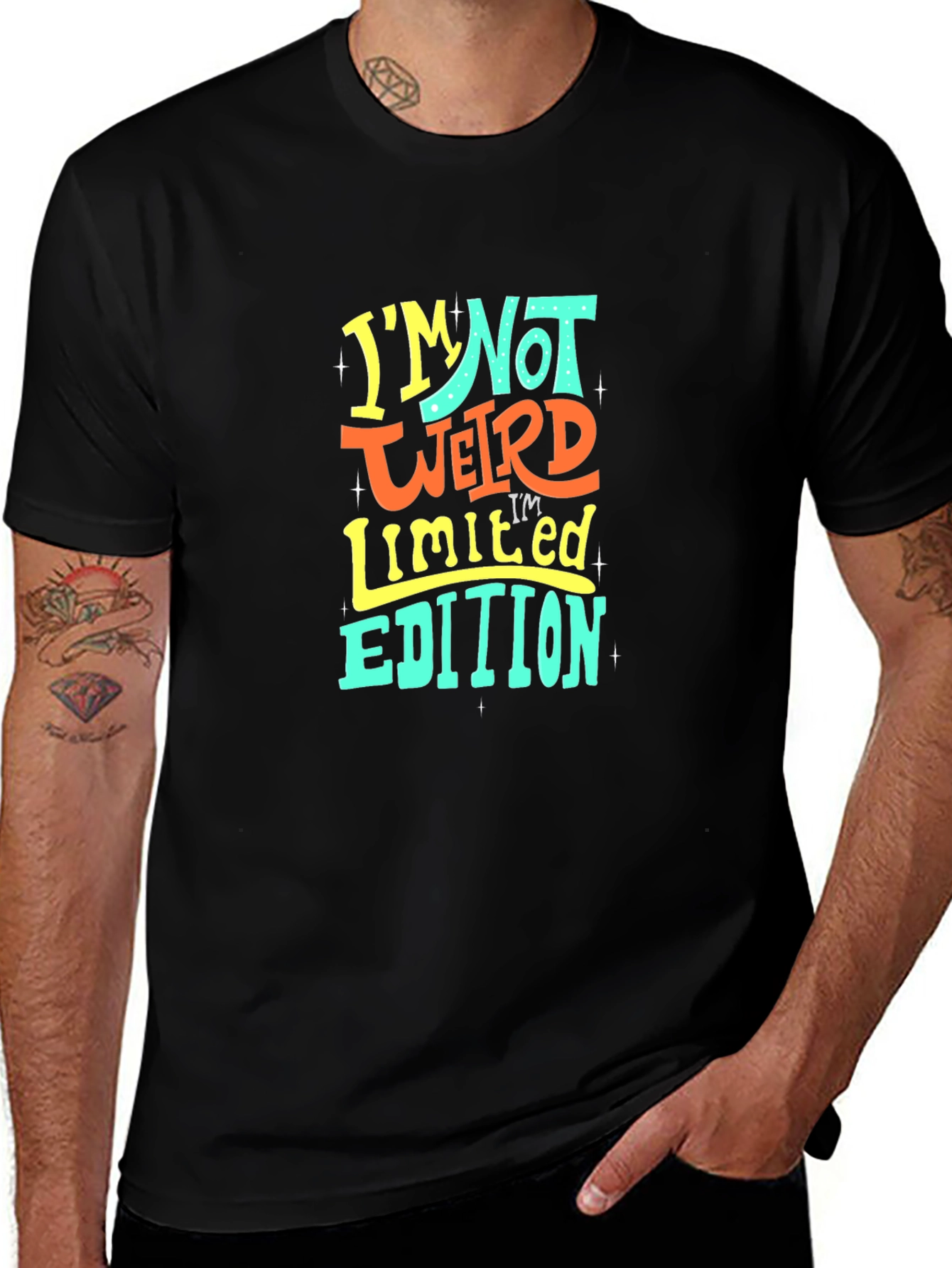 Black I'm Not Weird, Limited Edition T-Shirt main image