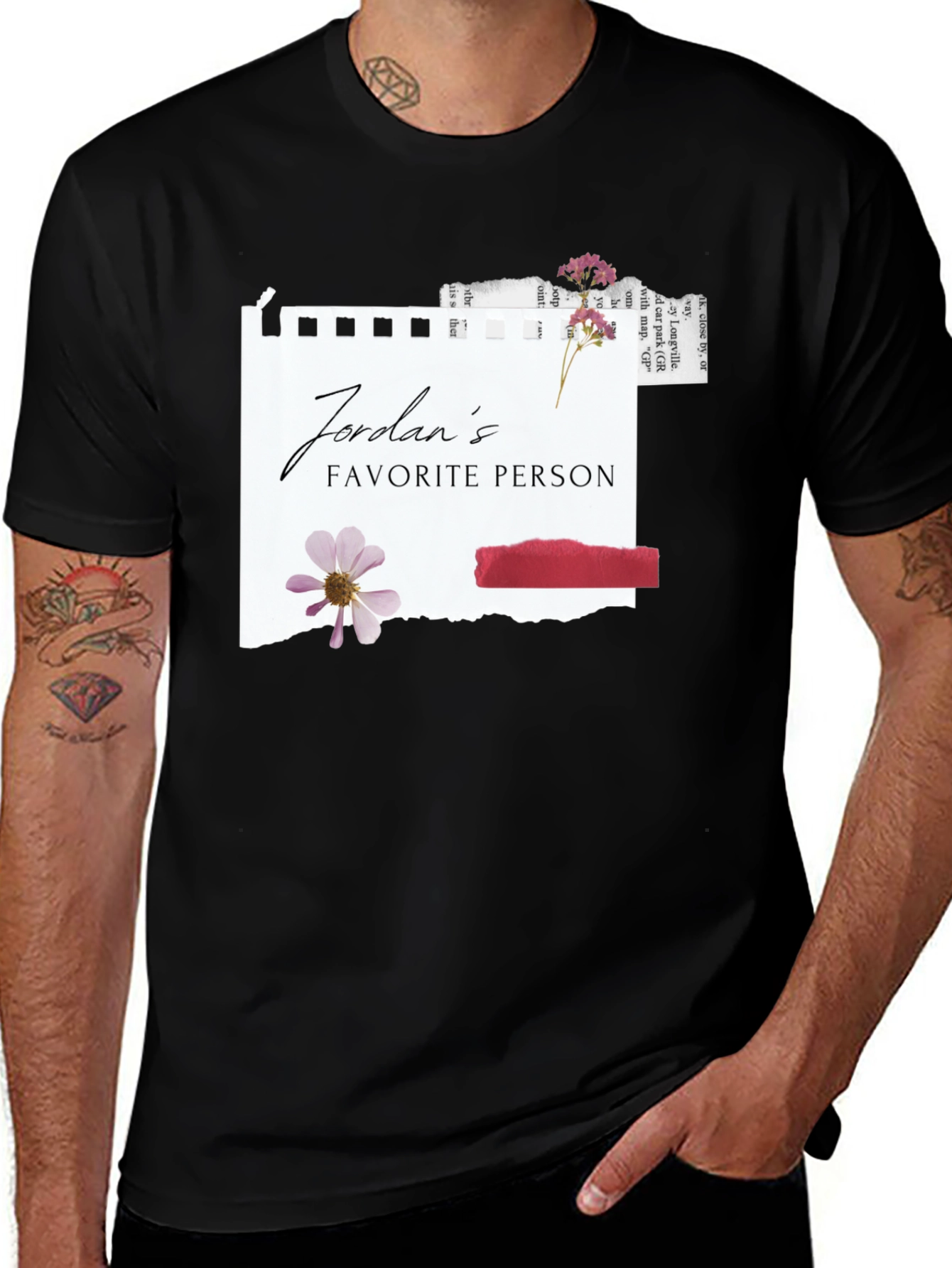 Variant 15 of Jordan's Favorite Person Black T-Shirt