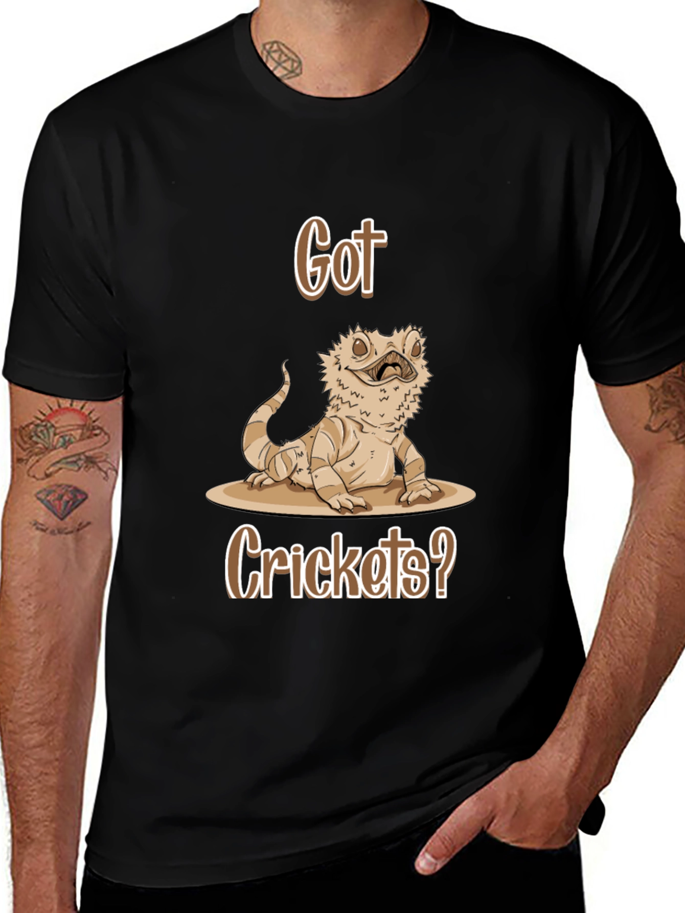 Variant 30 of Got Crickets Bearded Dragon T-Shirt