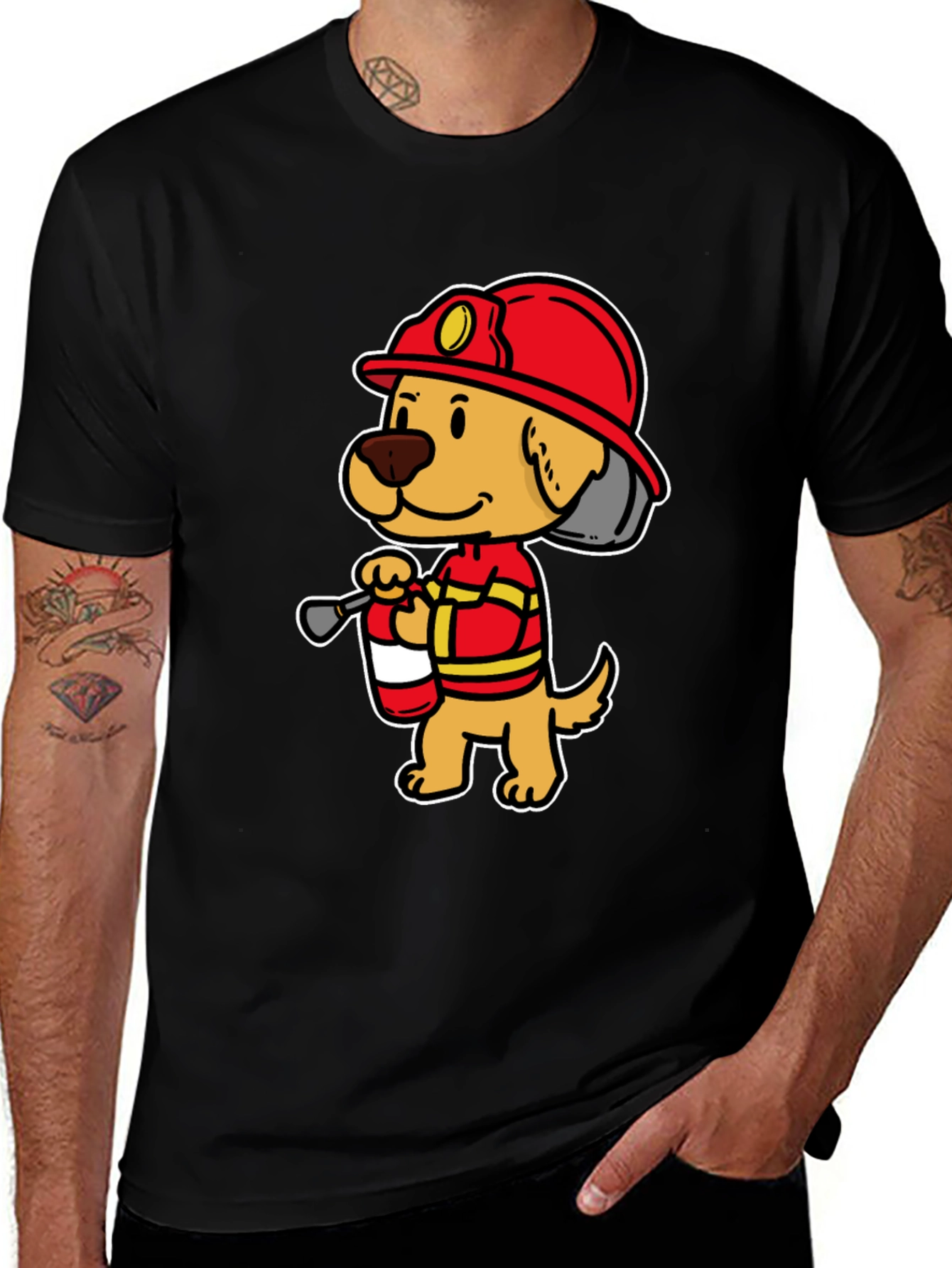 Variant 17 of Firefighter Dog T-Shirt