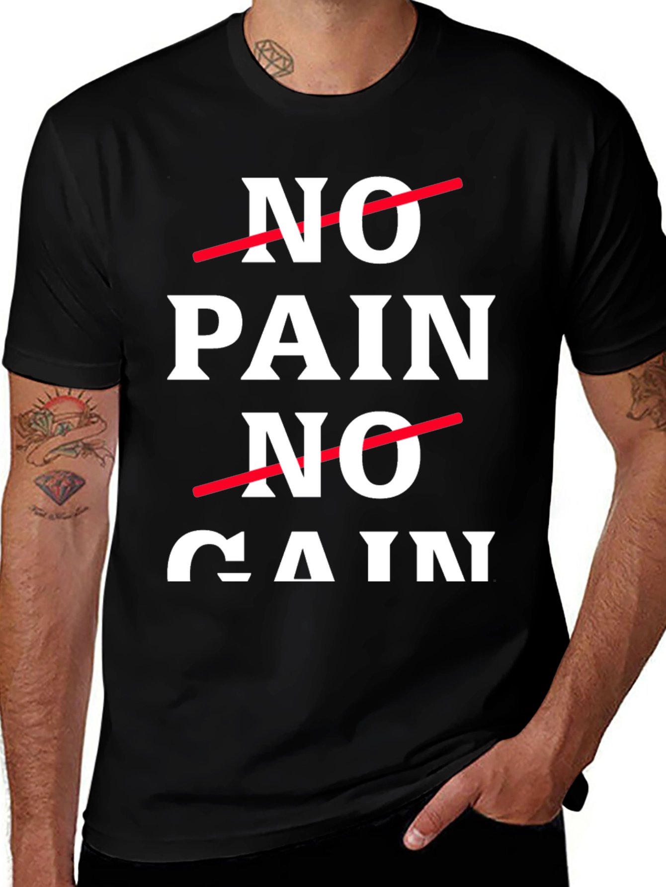 Variant 24 of No Pain No Gain T-Shirt - Motivation