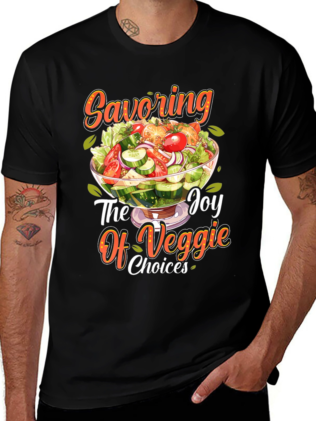 Variant 25 of Veggie Joy T-Shirt - Savoring The Choices