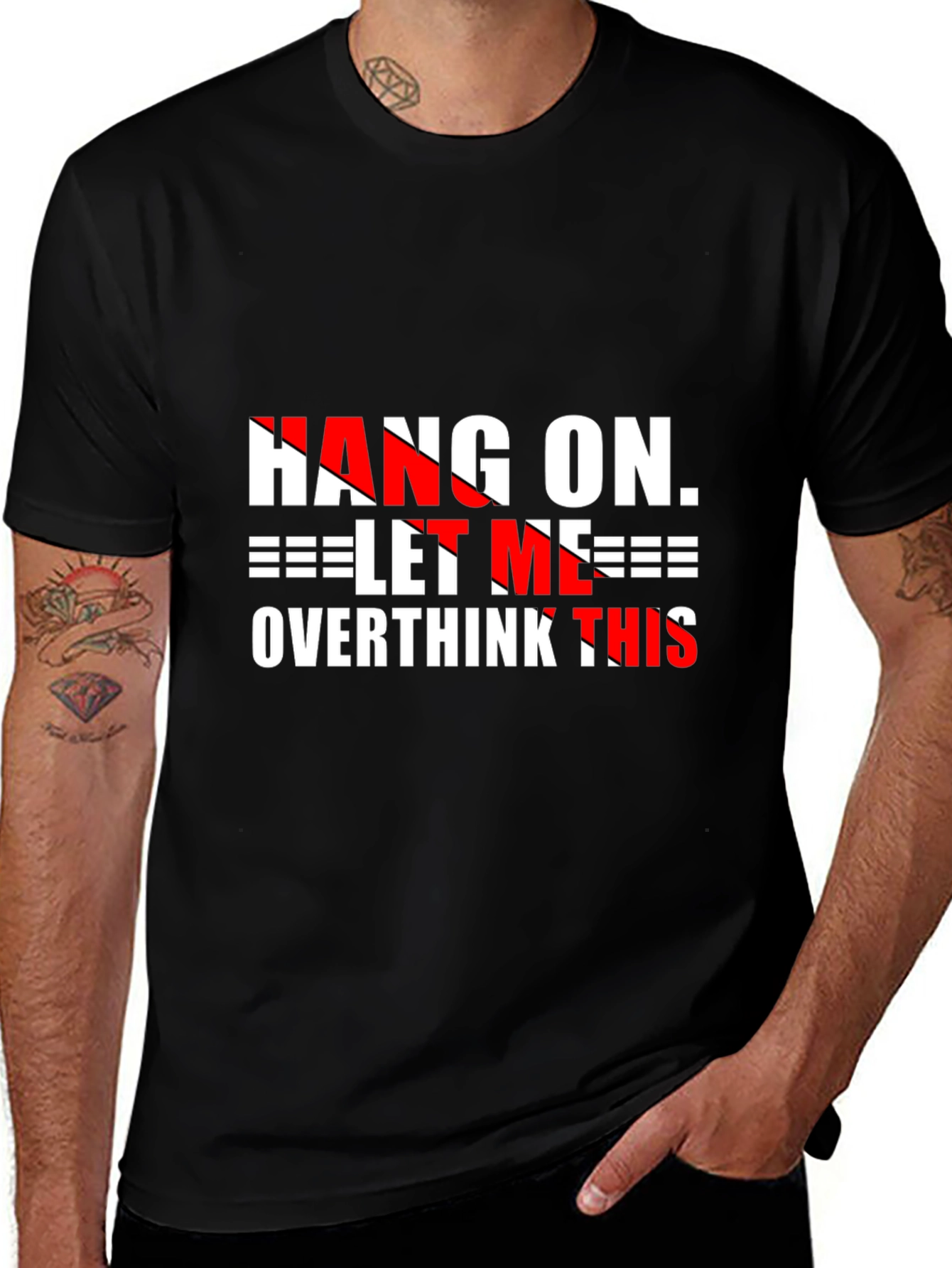 Variant 14 of Hang On Overthink Graphic Tee
