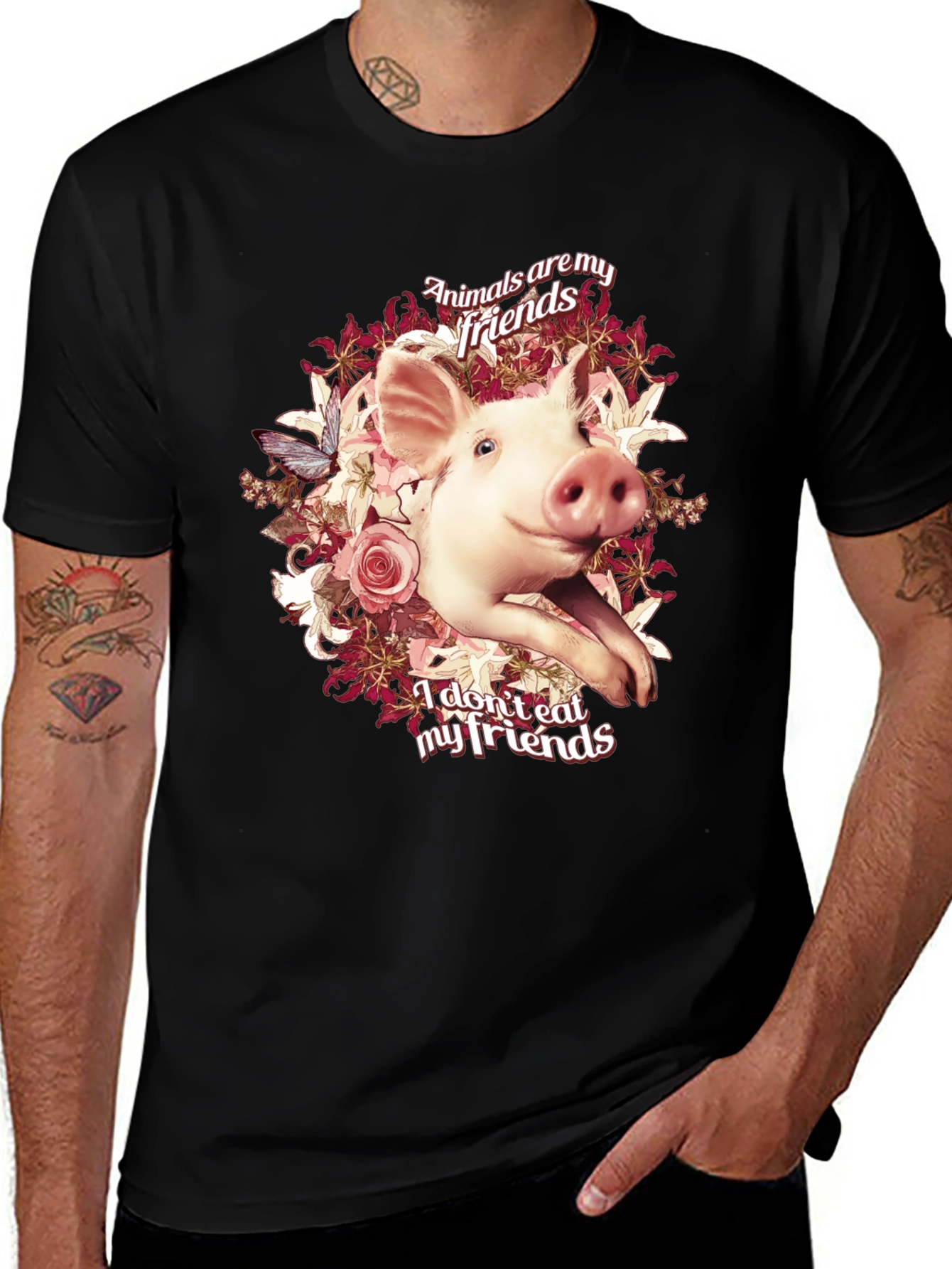 Variant 7 of Animals Are My Friends Graphic Tee