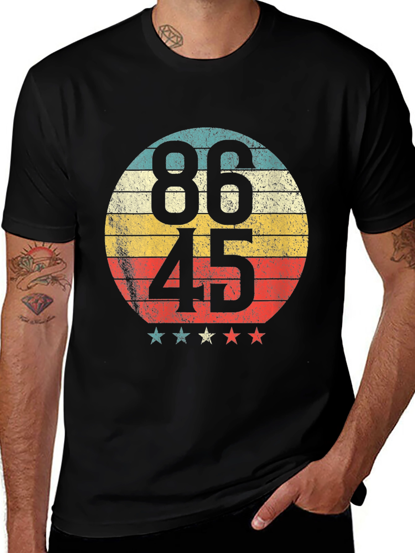 Variant 15 of 86 45 Retro Graphic Tee - Political Statement T-Shirt