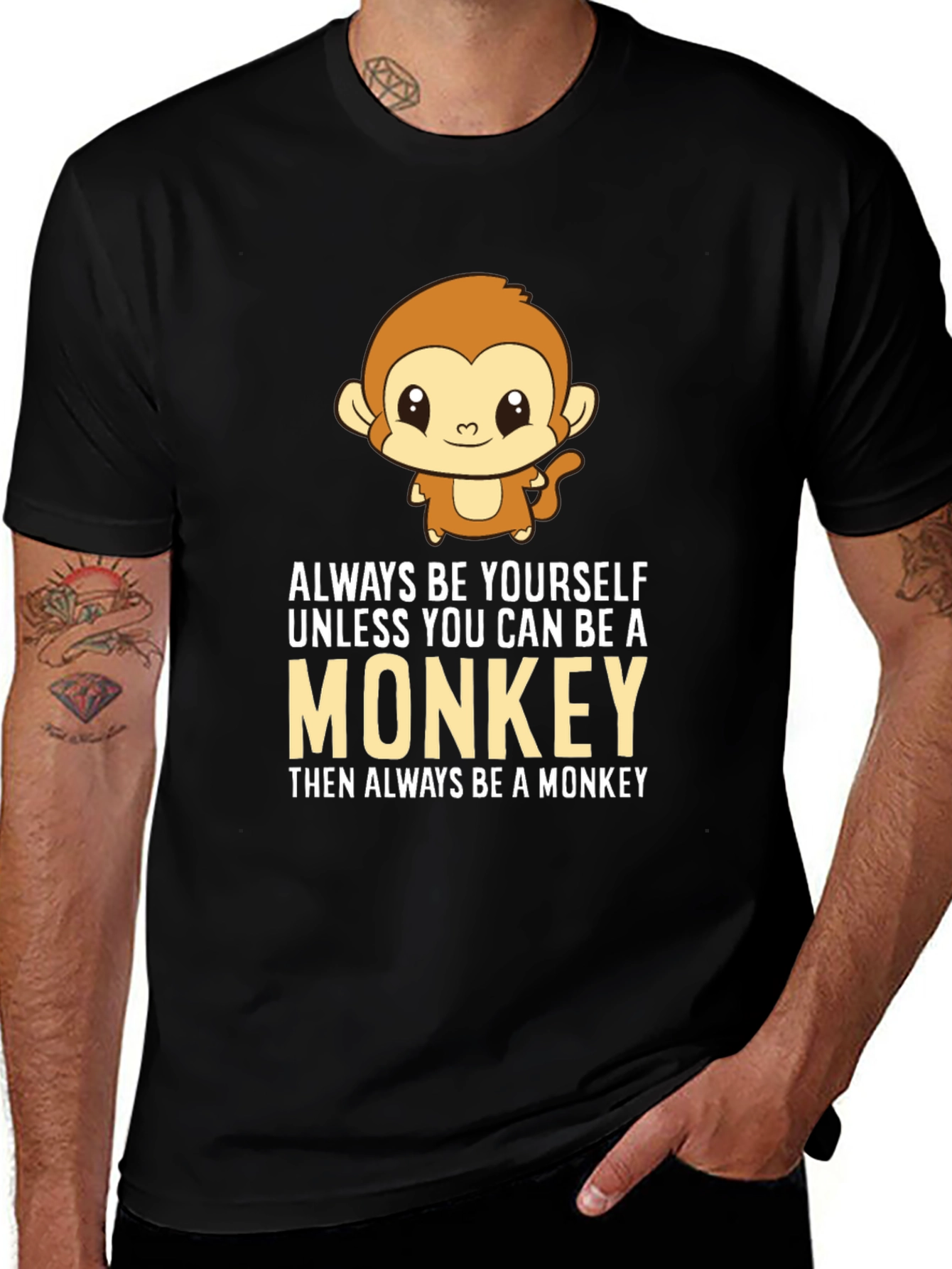 Variant 10 of Always Be Yourself Monkey T-Shirt