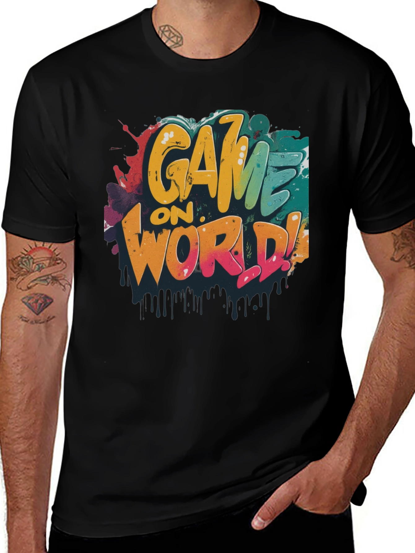 Variant 9 of Game On World! Graphic Tee
