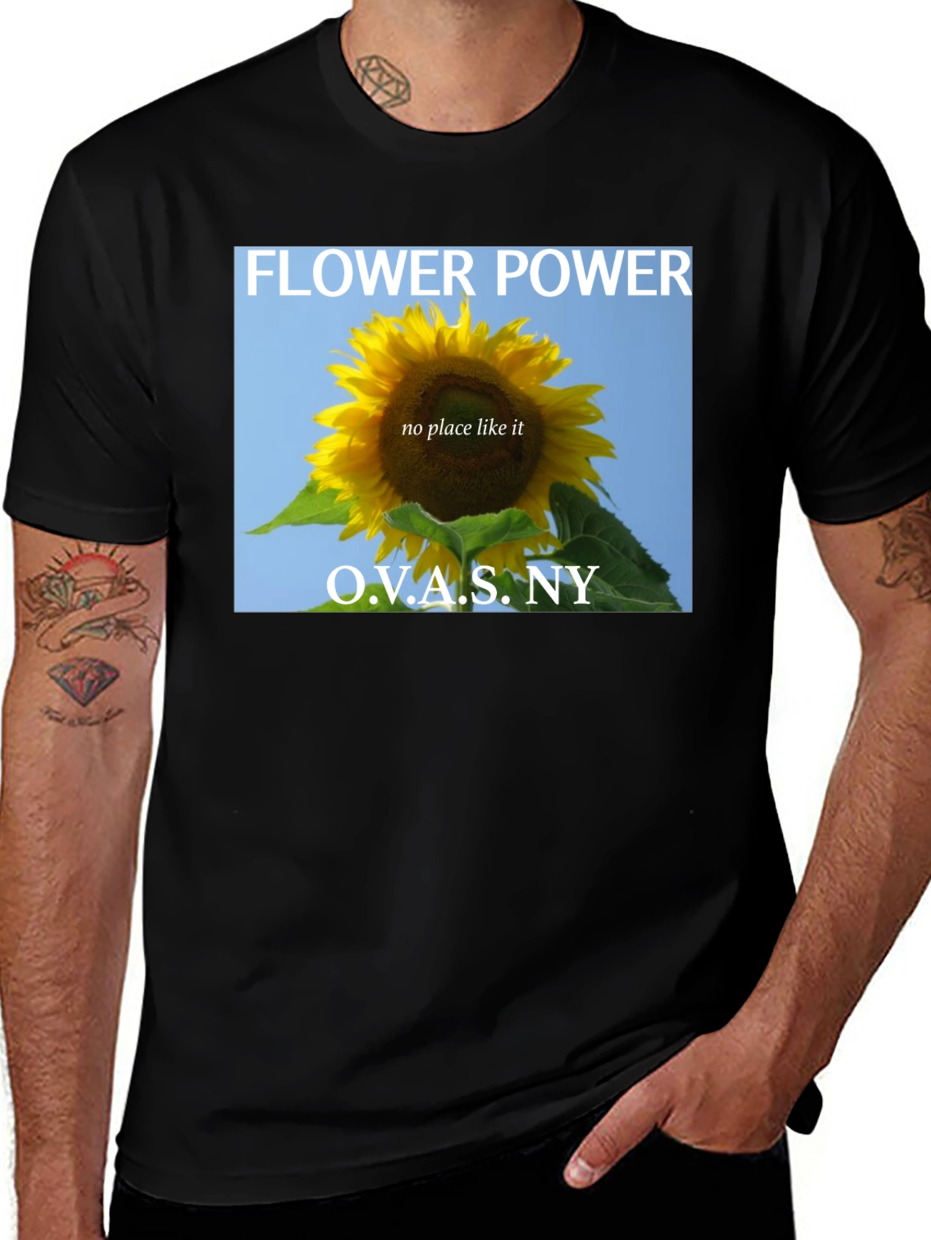 Flower Power Sunflower Graphic T-Shirt