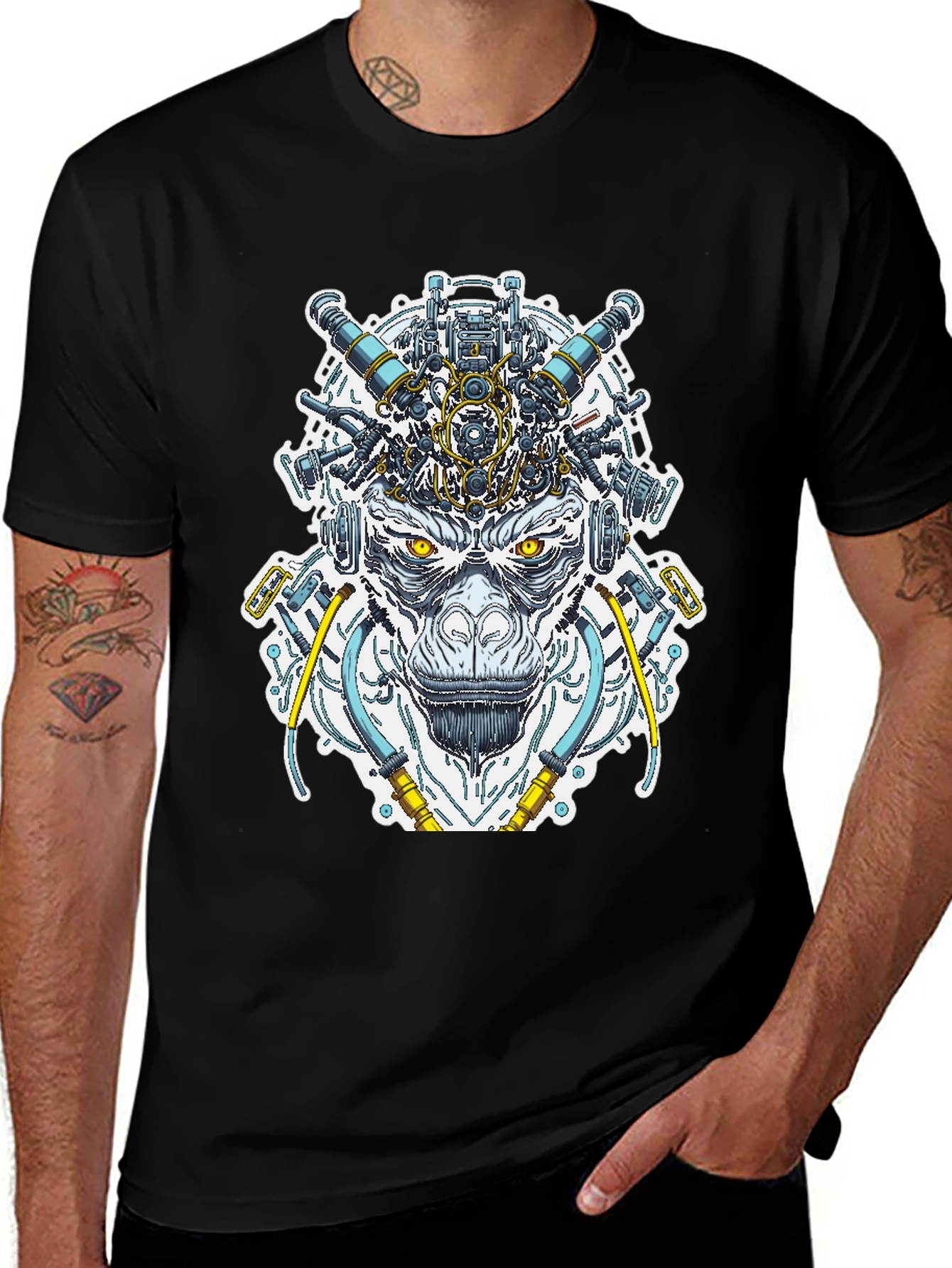 Variant 12 of Steampunk Ape Graphic T-Shirt