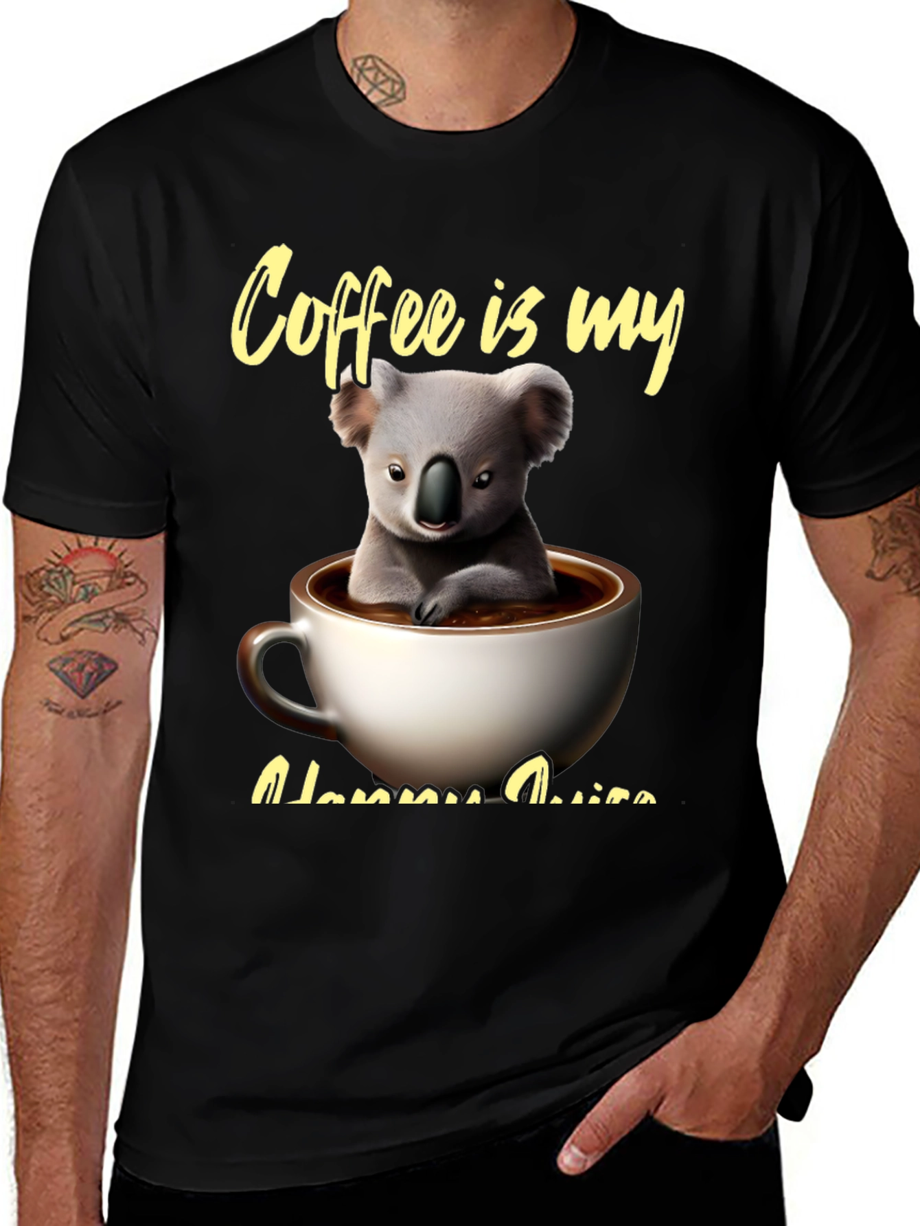 Variant 21 of Coffee Koala T-Shirt - "Happy Juice"