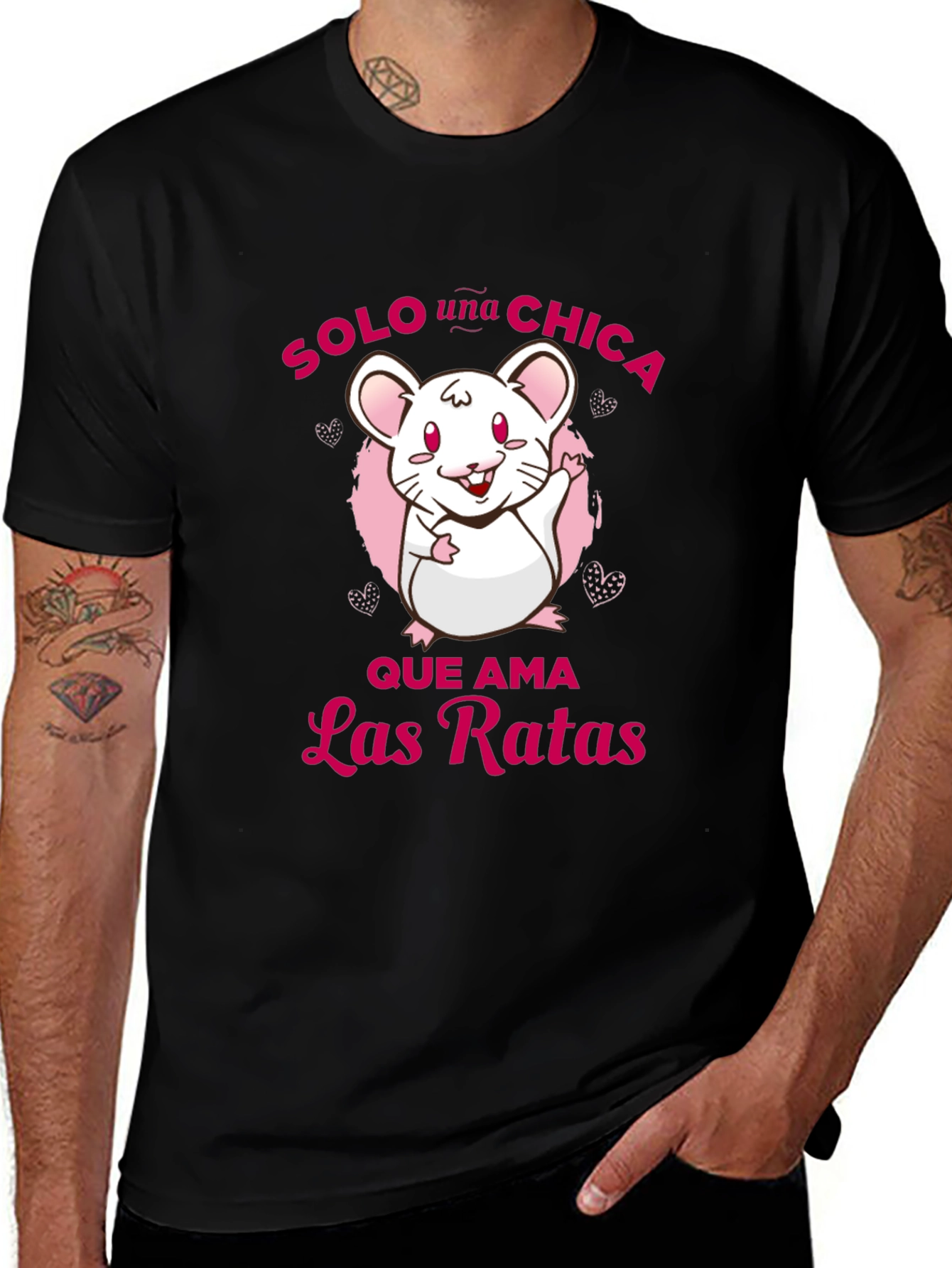 Variant 28 of Cute Rat Lover T-Shirt - Solo Una Chica Que Ama Las Ratas