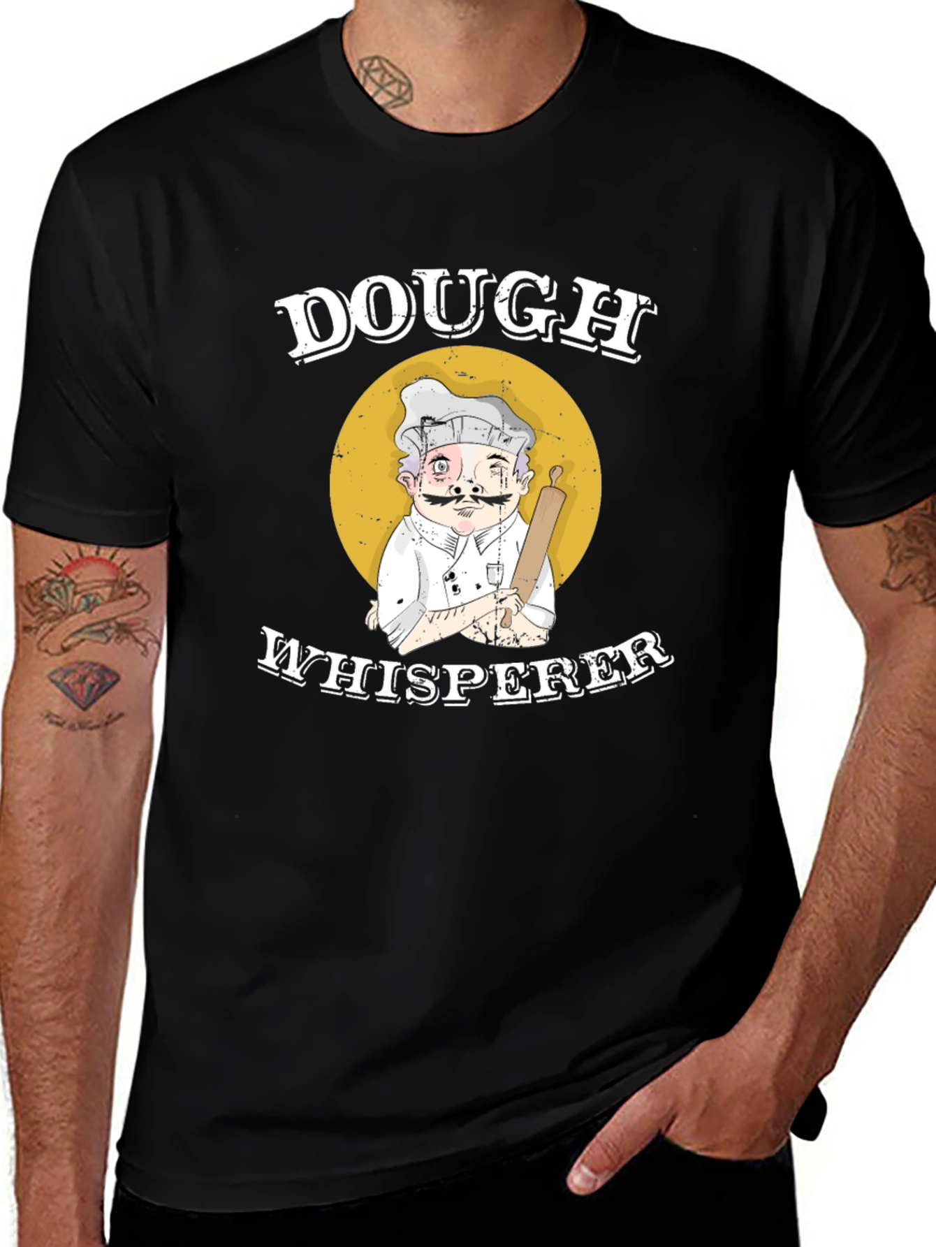 Variant 20 of Dough Whisperer Graphic Tee - Baker Humor T-Shirt