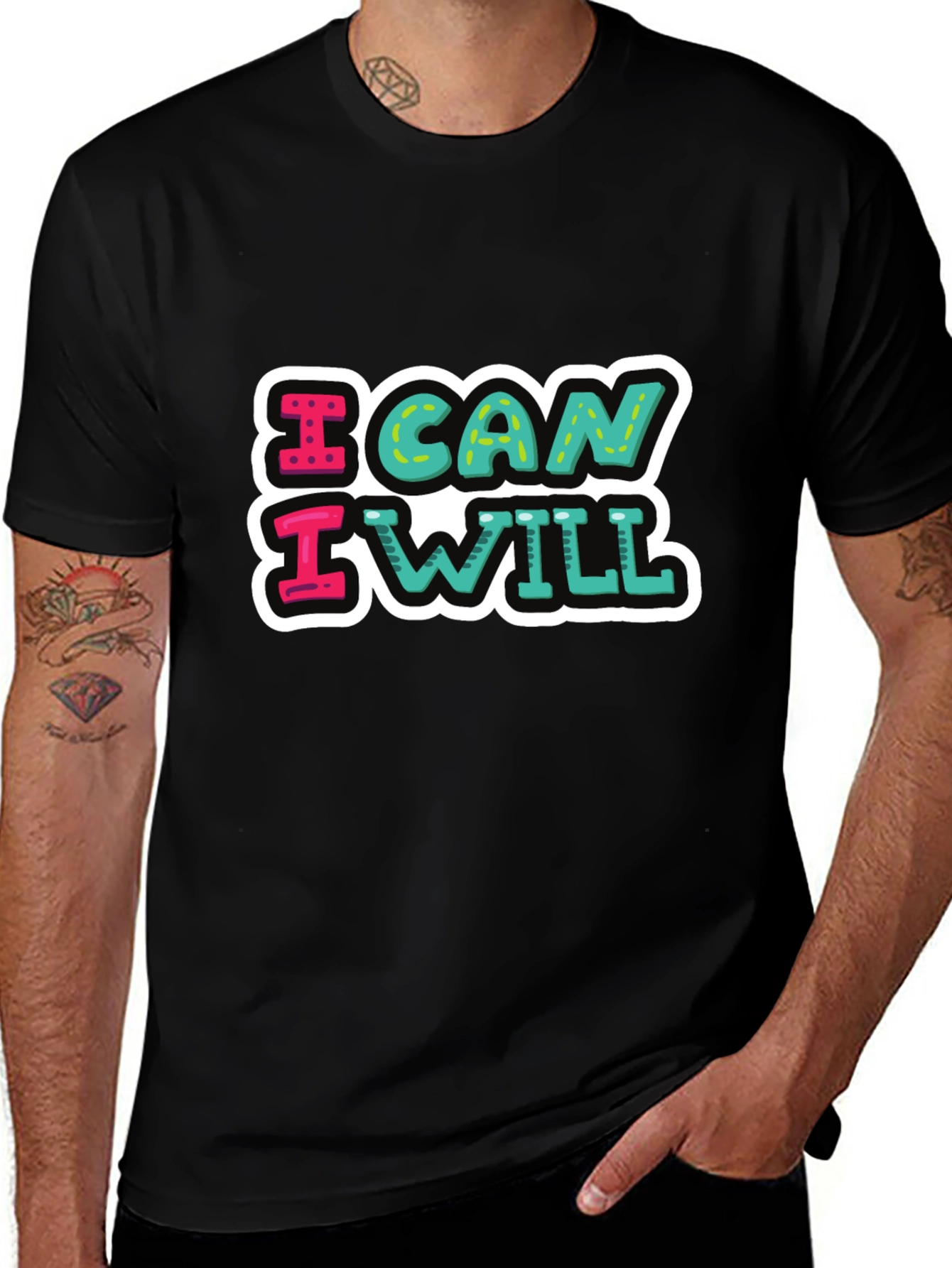 Variant 21 of I Can I Will Motivational Graphic Tee
