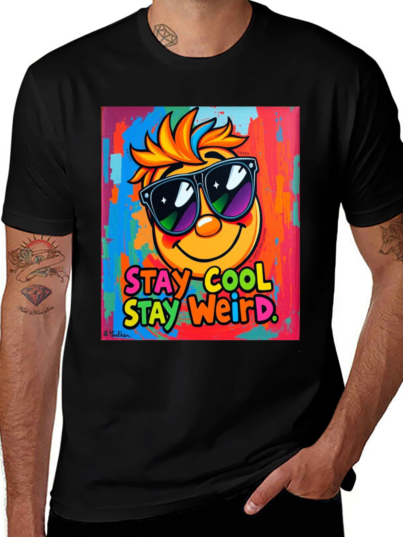 Variant 20 of Stay Cool Stay Weird Graphic Tee