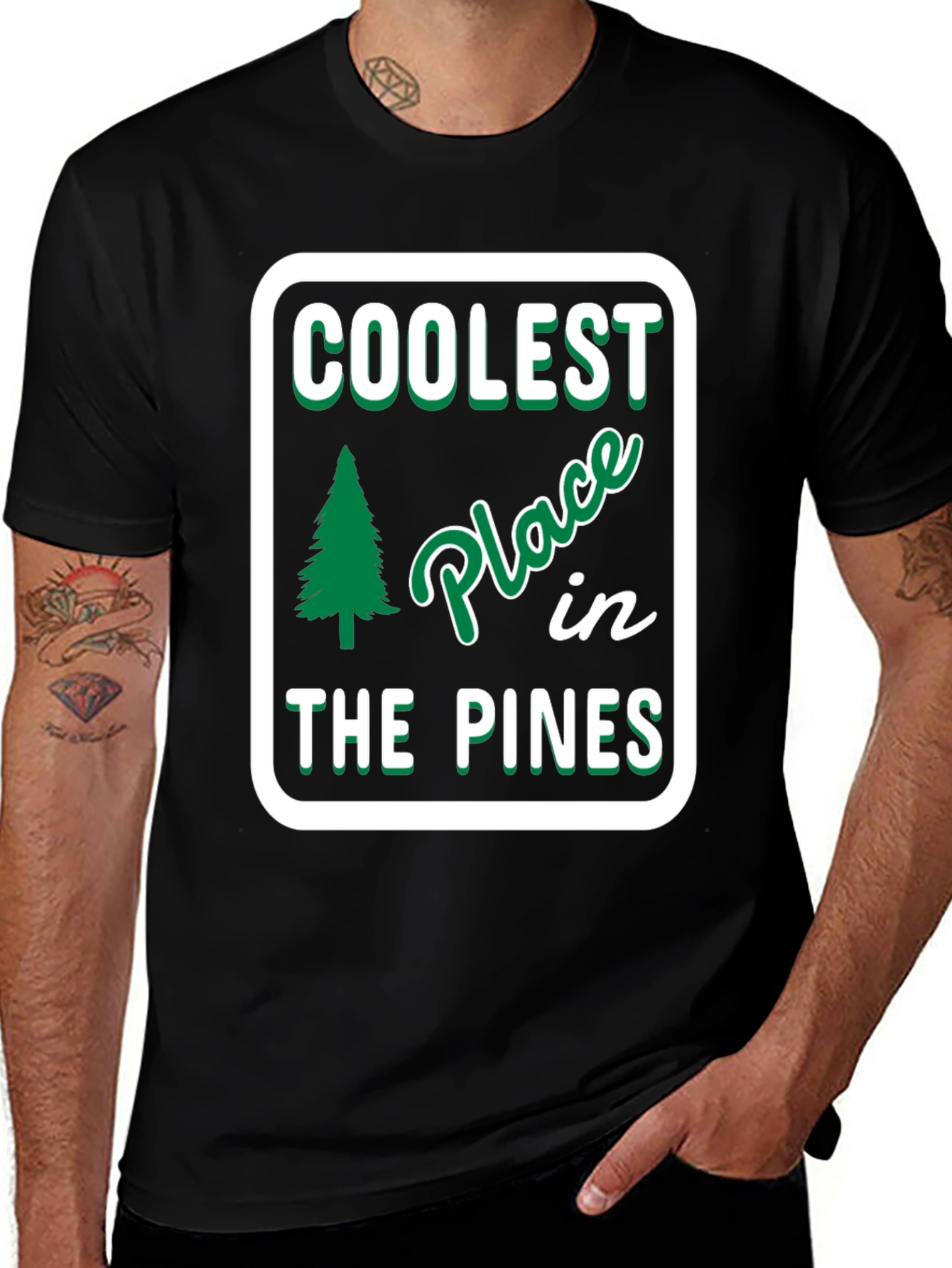 Variant 23 of Coolest Place in the Pines T-Shirt