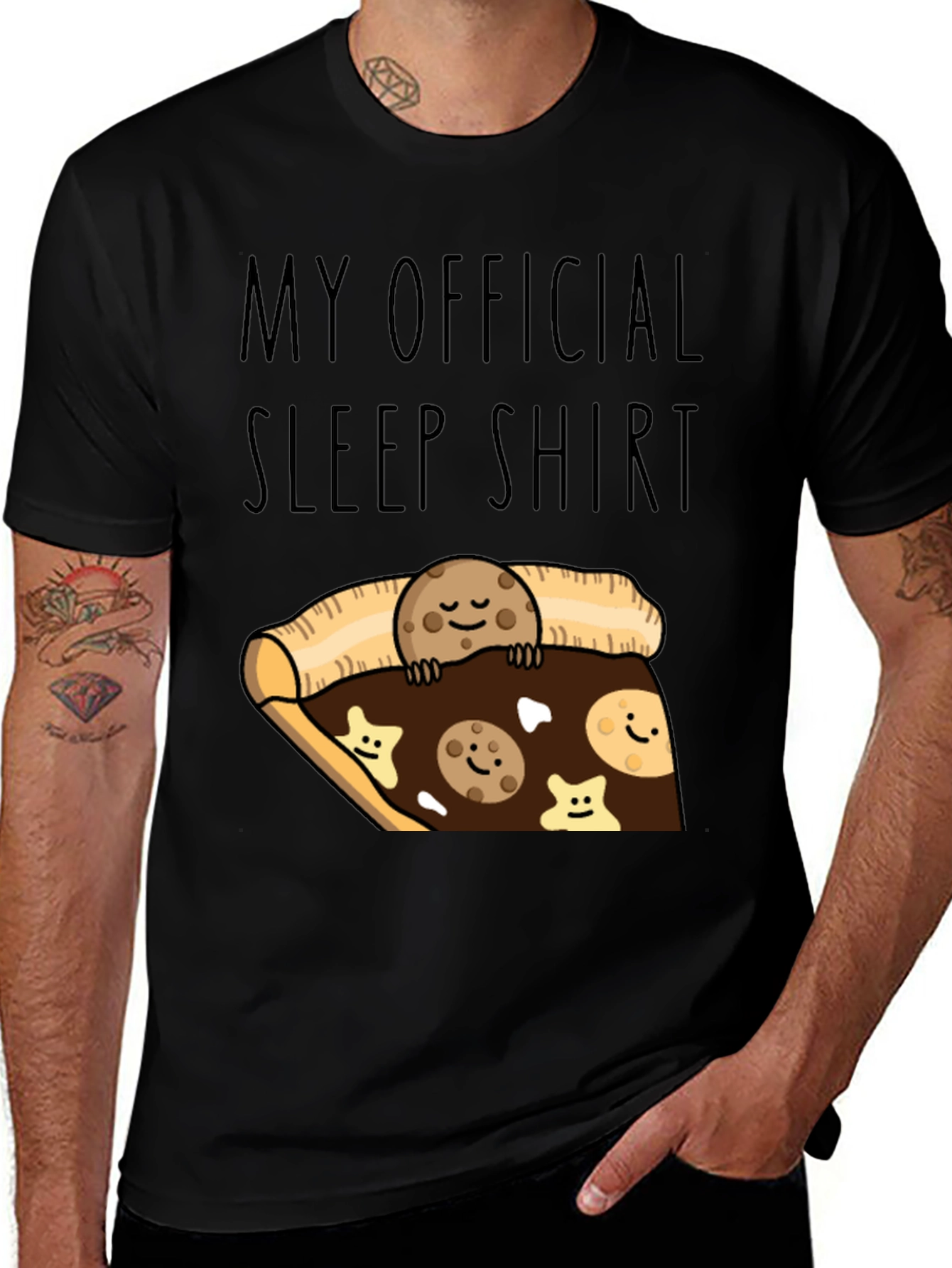Variant 4 of Funny Cookie Sleep Shirt - Official Pajama Tee