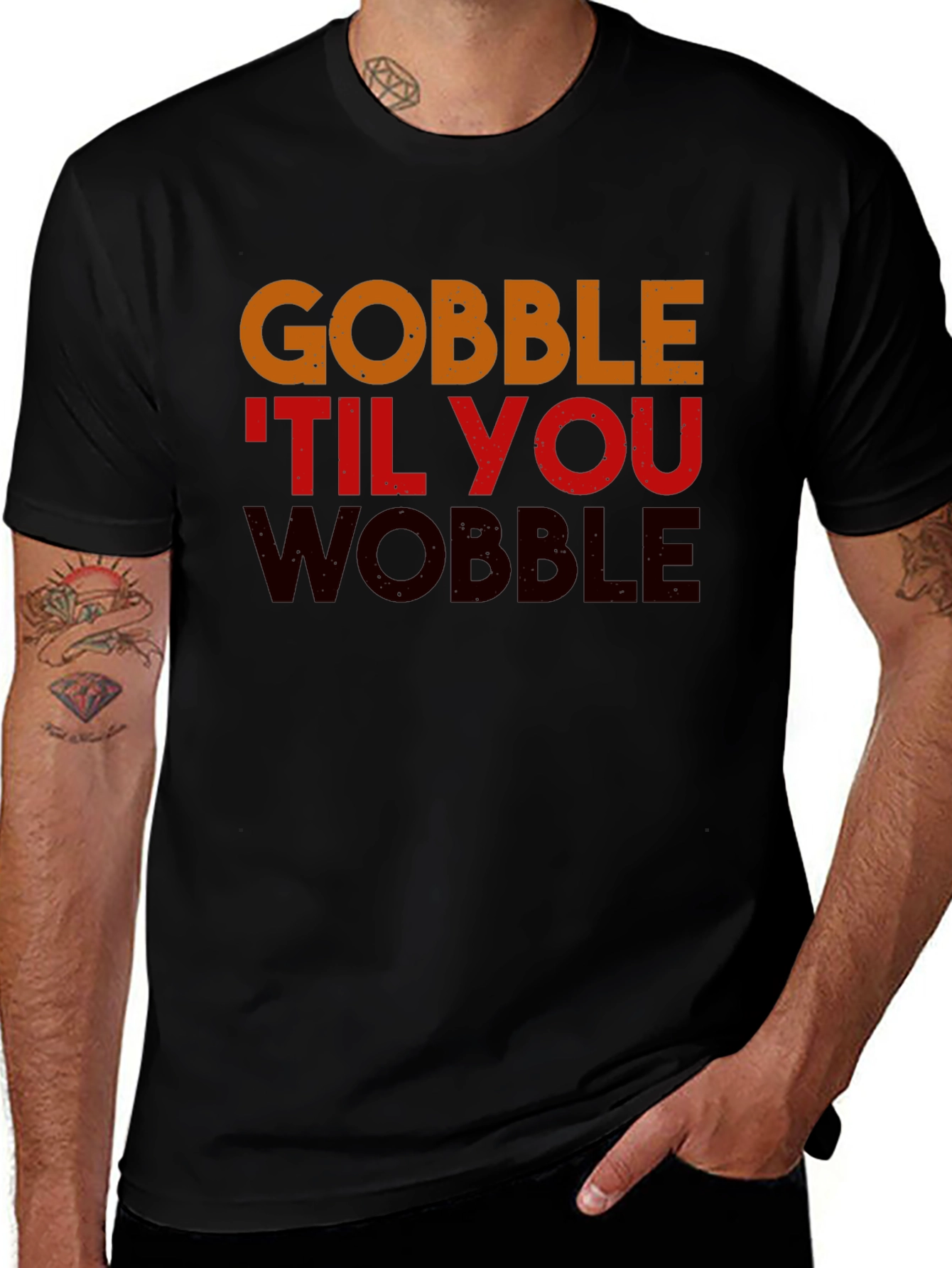 Variant 27 of Gobble 'Til You Wobble Thanksgiving T-Shirt