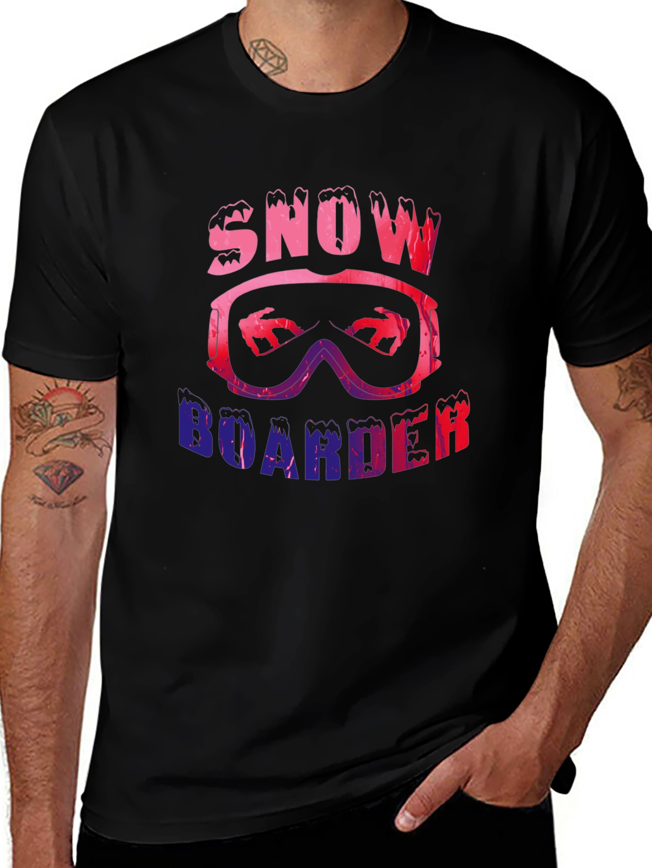 Variant 11 of Snowboarder Graphic T-Shirt