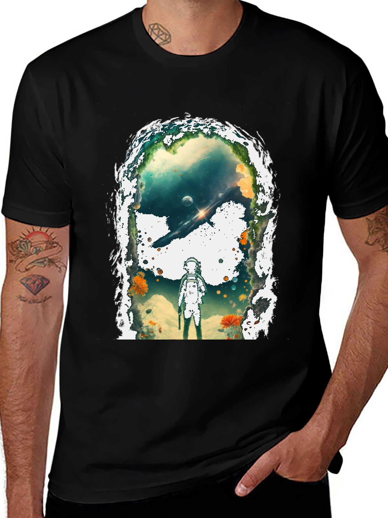 Variant 10 of Astronaut Galaxy T-Shirt