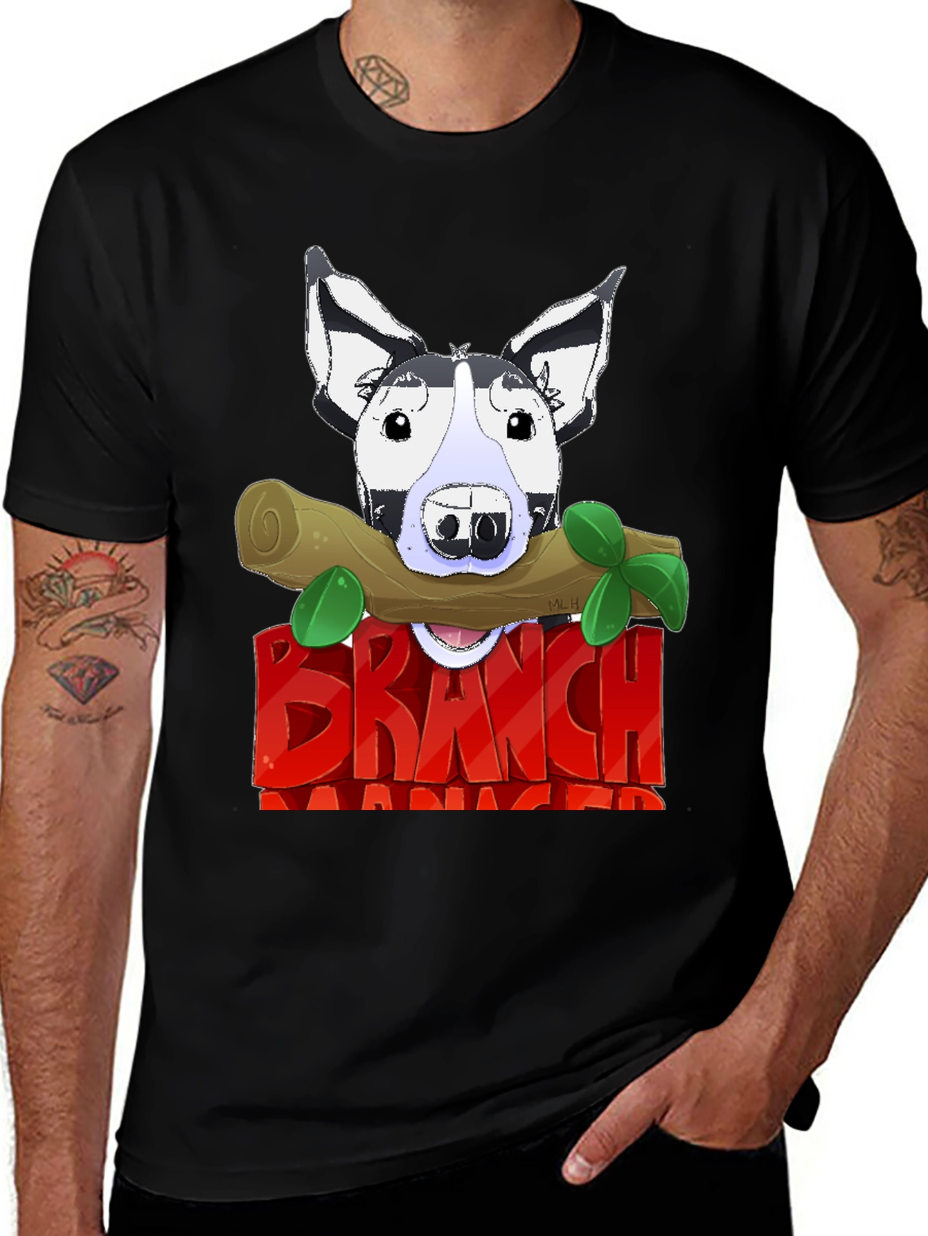 Variant 30 of Branch Manager Dog T-Shirt