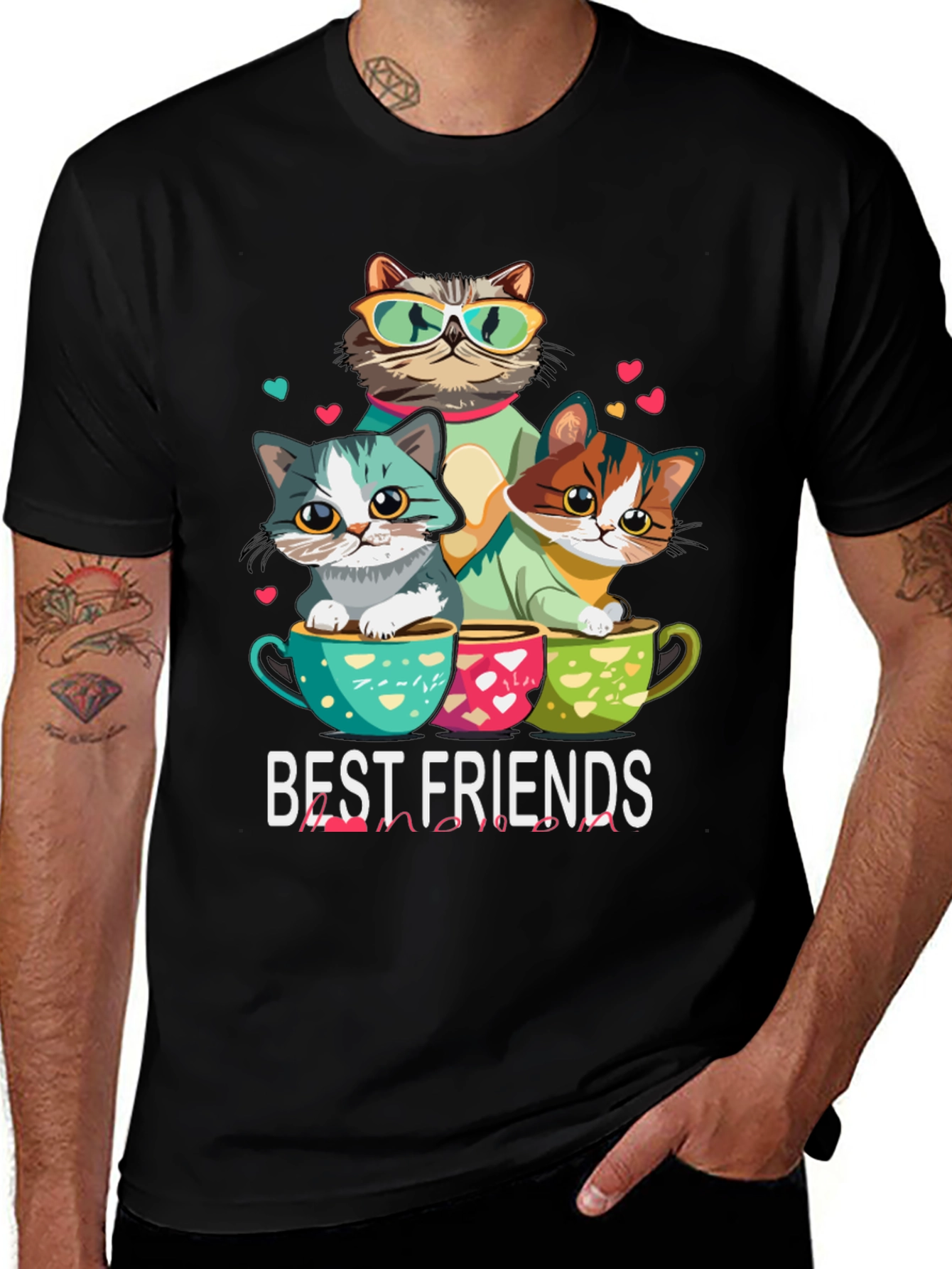 Variant 16 of Cute Cats Best Friends T-Shirt