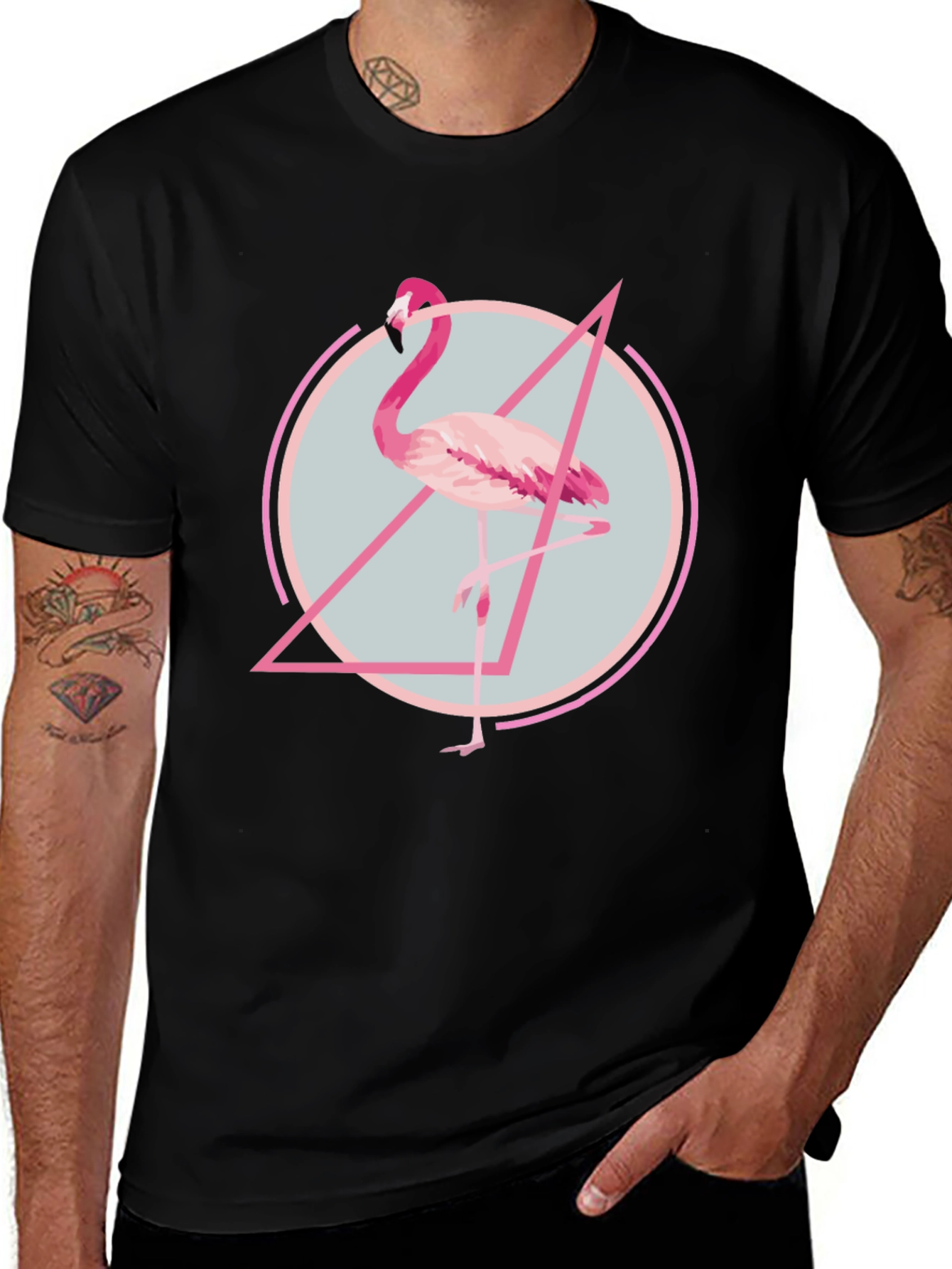 Variant 13 of Flamingo Graphic Tee - Modern Print T-Shirt