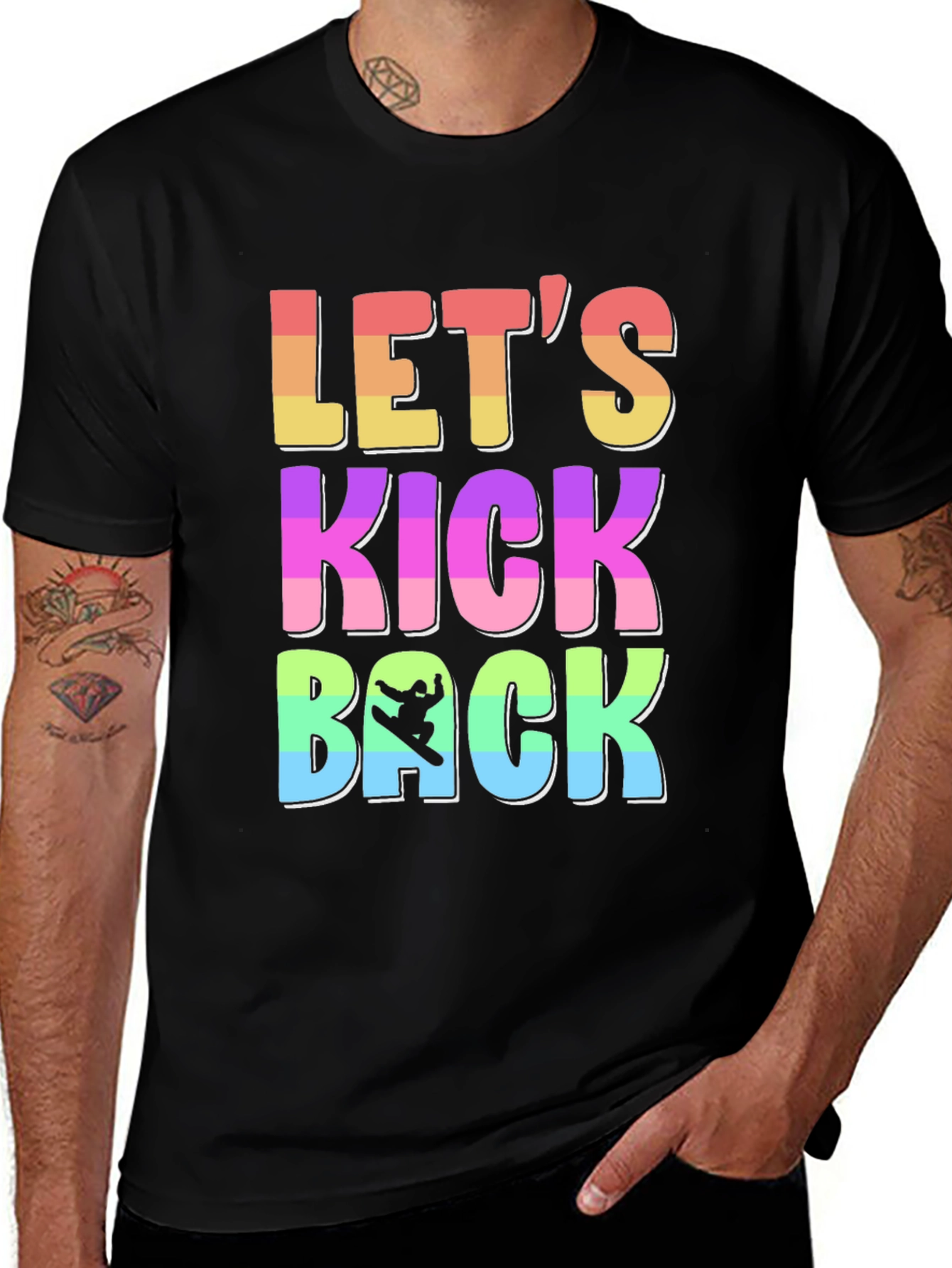 Variant 18 of Let's Kick Back T-Shirt