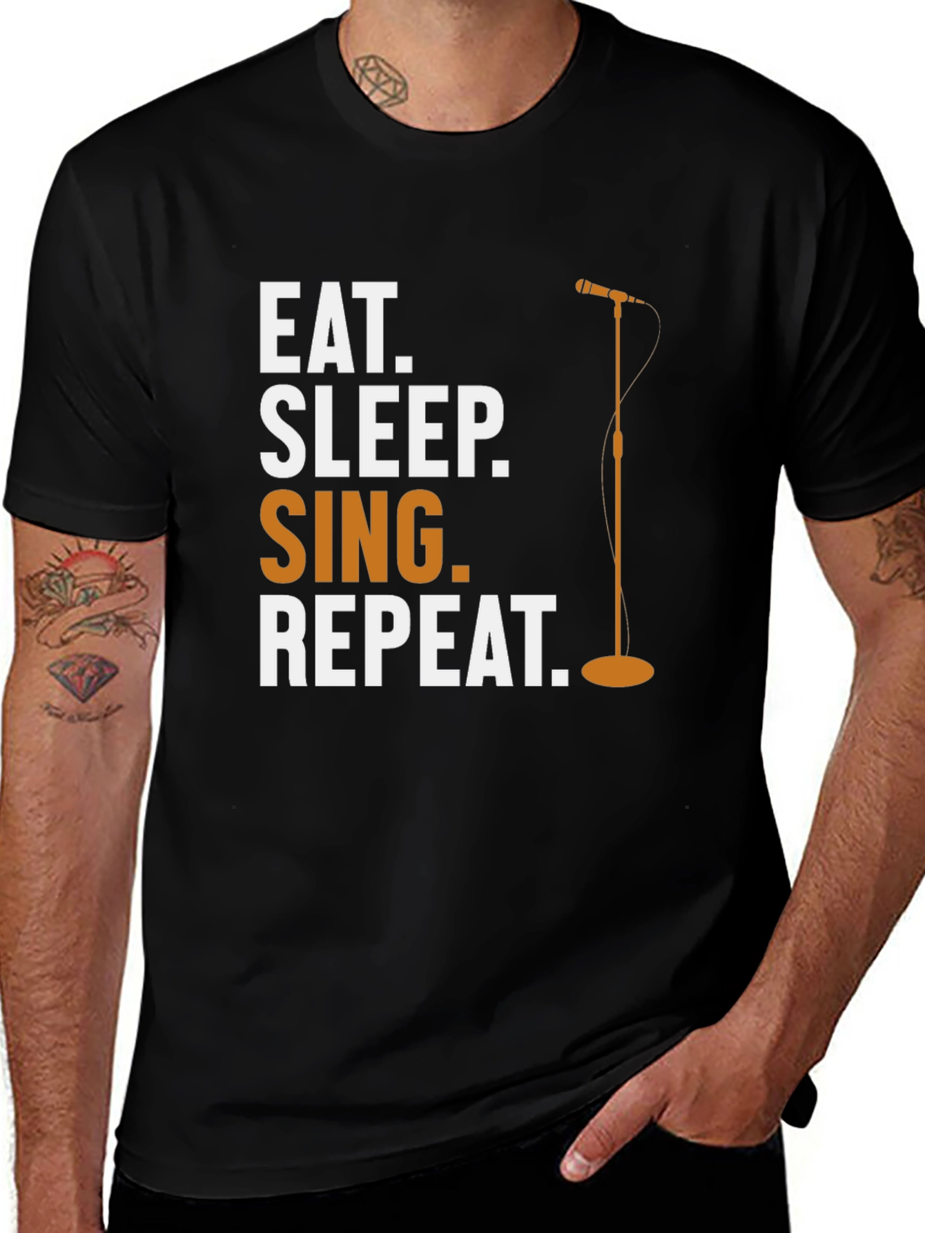 Eat Sleep Sing Repeat T-Shirt - Singer's Lifestyle Tee