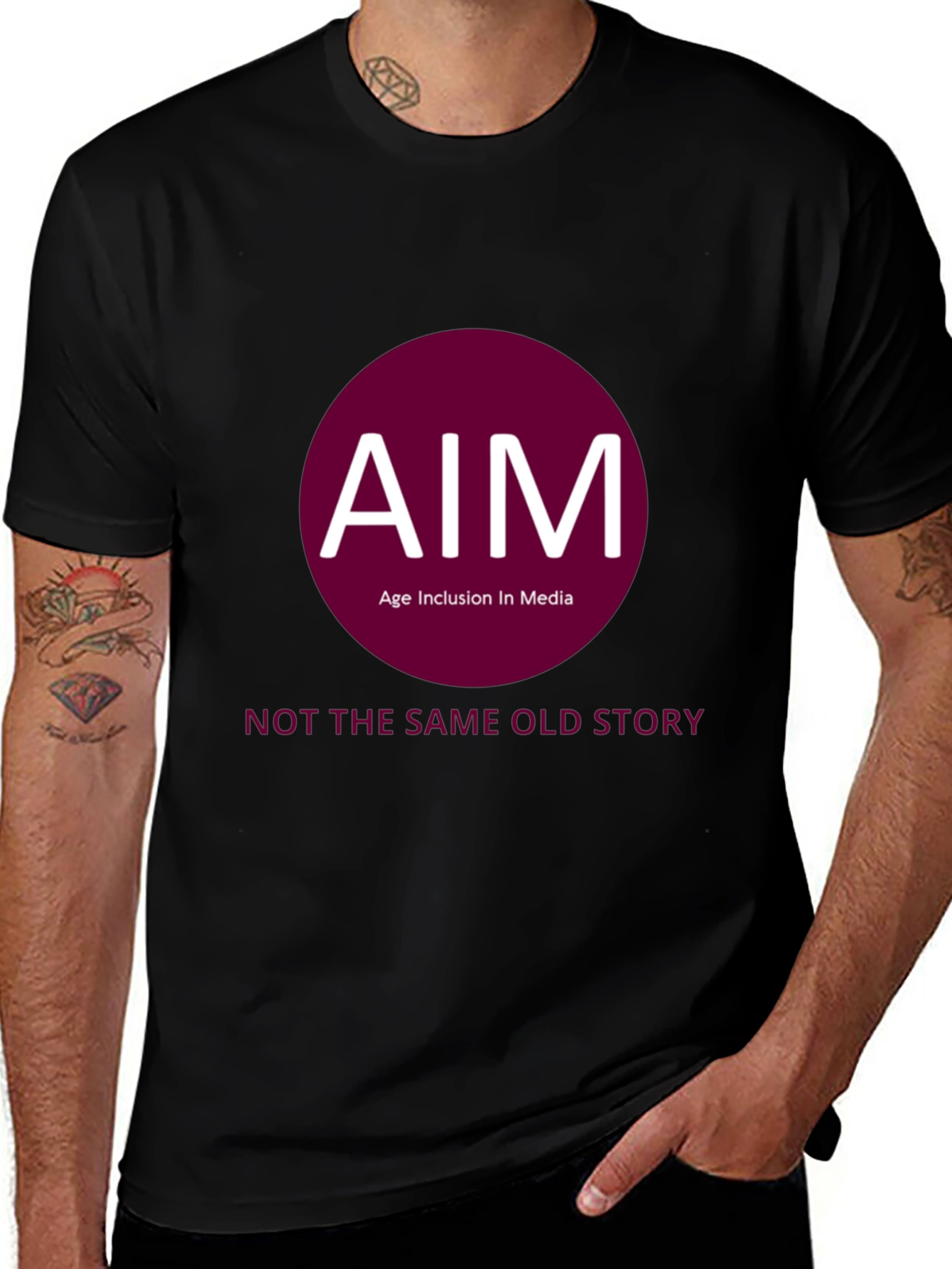 AIM Age Inclusion Media T-Shirt - Black