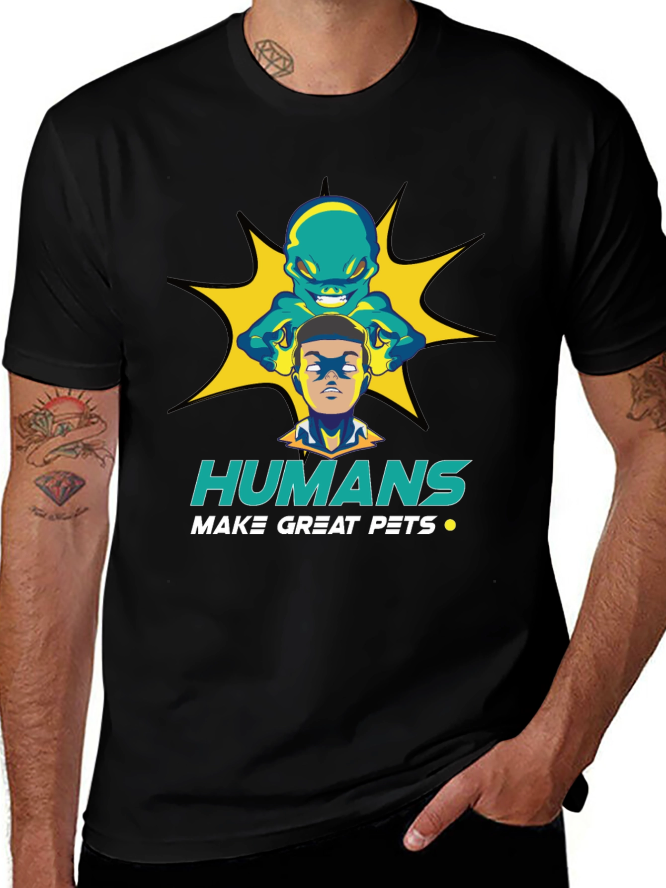 Variant 6 of Humans Make Great Pets Graphic Tee