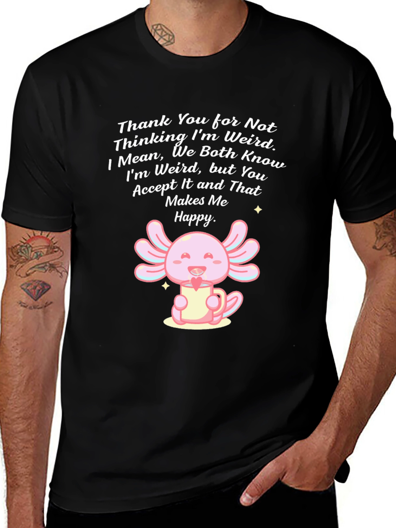 Variant 8 of Cute Axolotl T-Shirt - Weird Acceptance