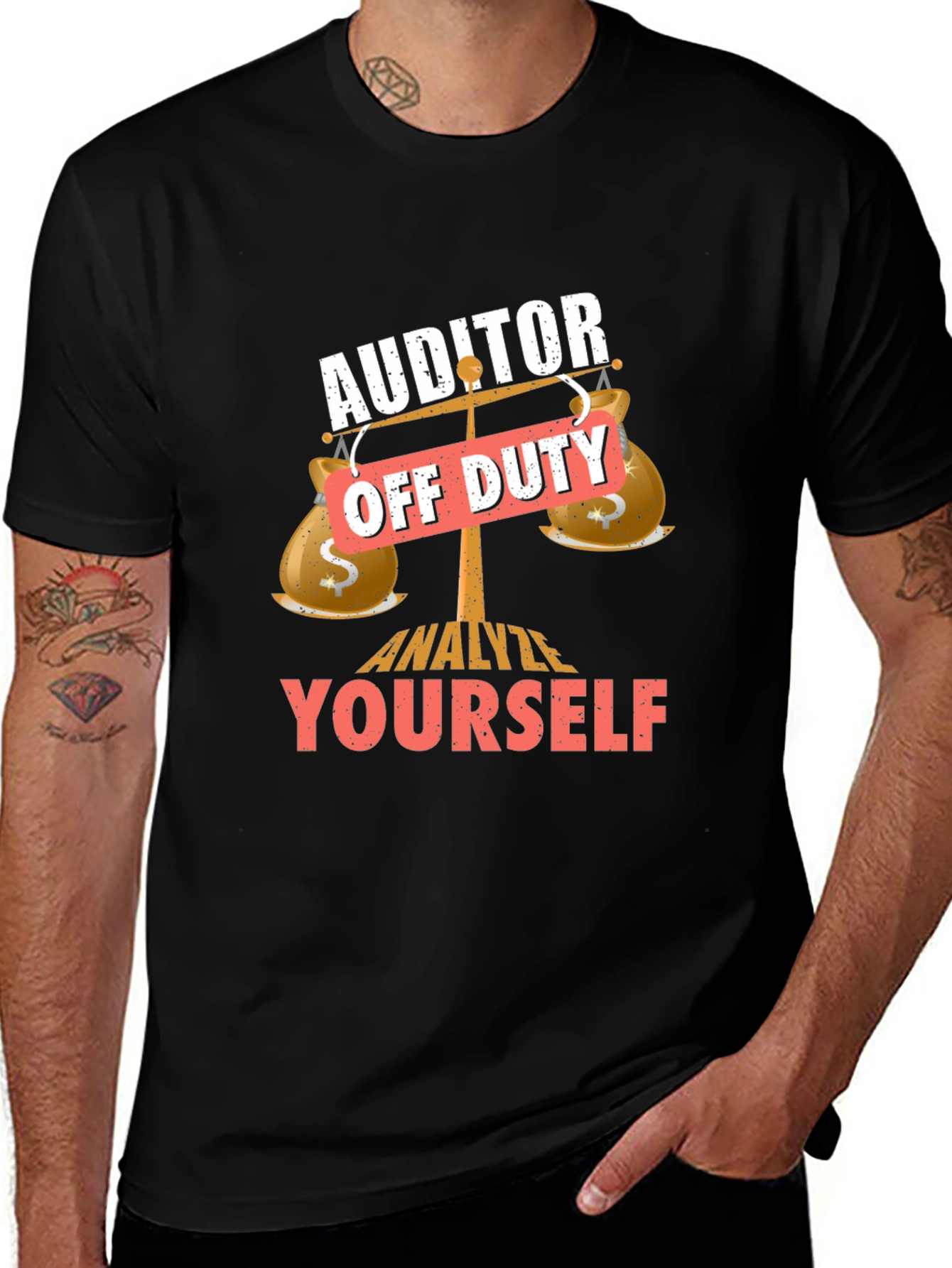 Variant 25 of Auditor Off Duty Novelty T-Shirt