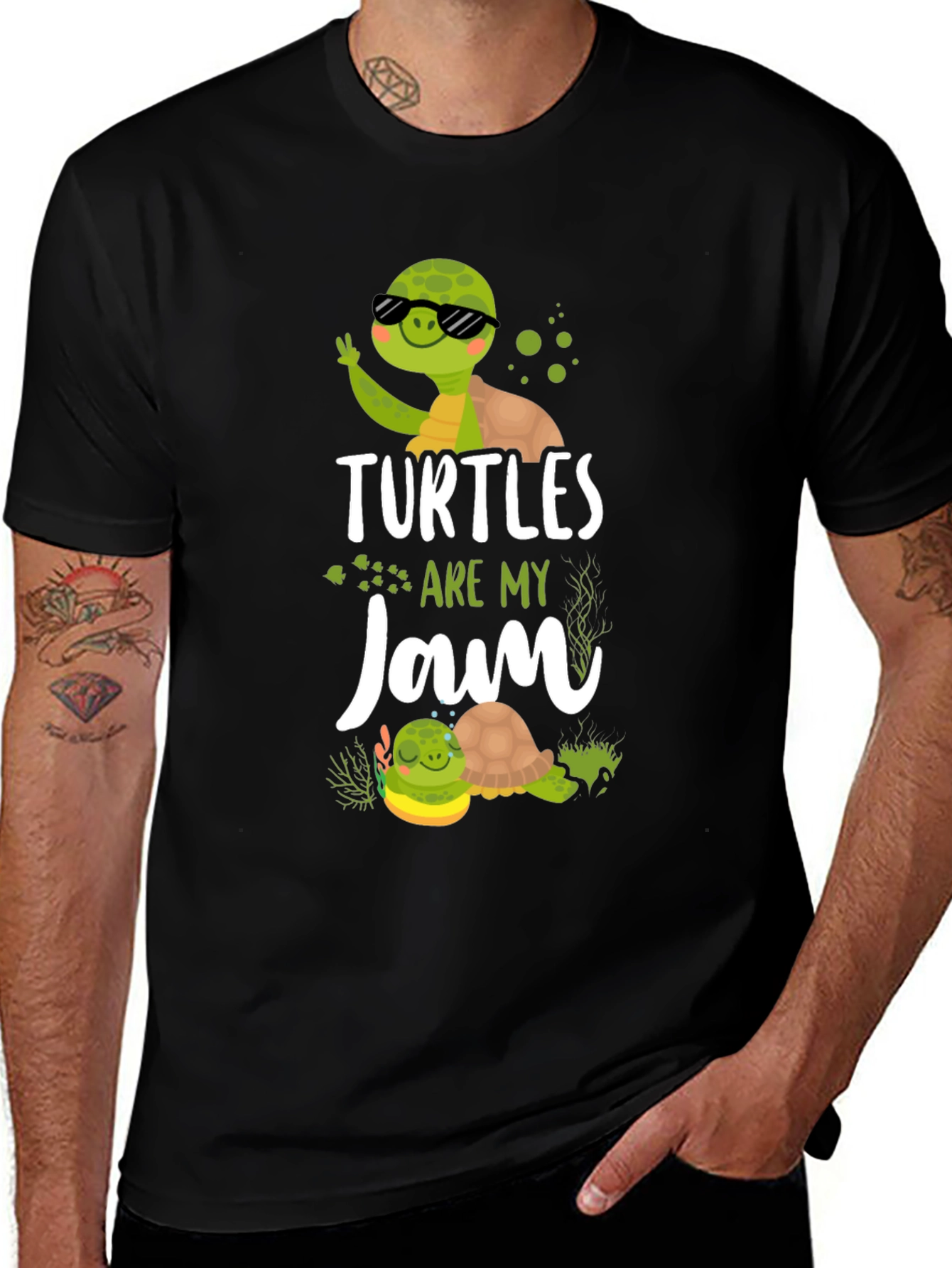Variant 6 of Turtles Are My Jam Graphic T-Shirt