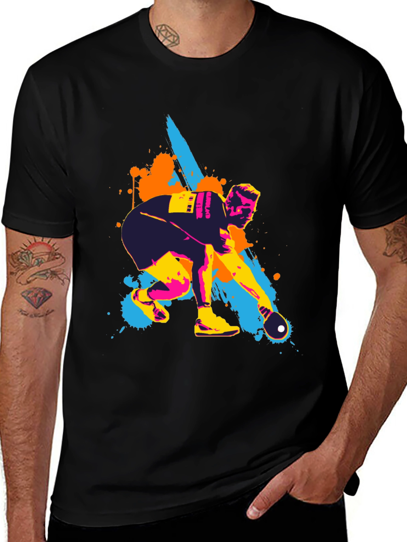 Variant 15 of Artistic Bowling T-Shirt for Men