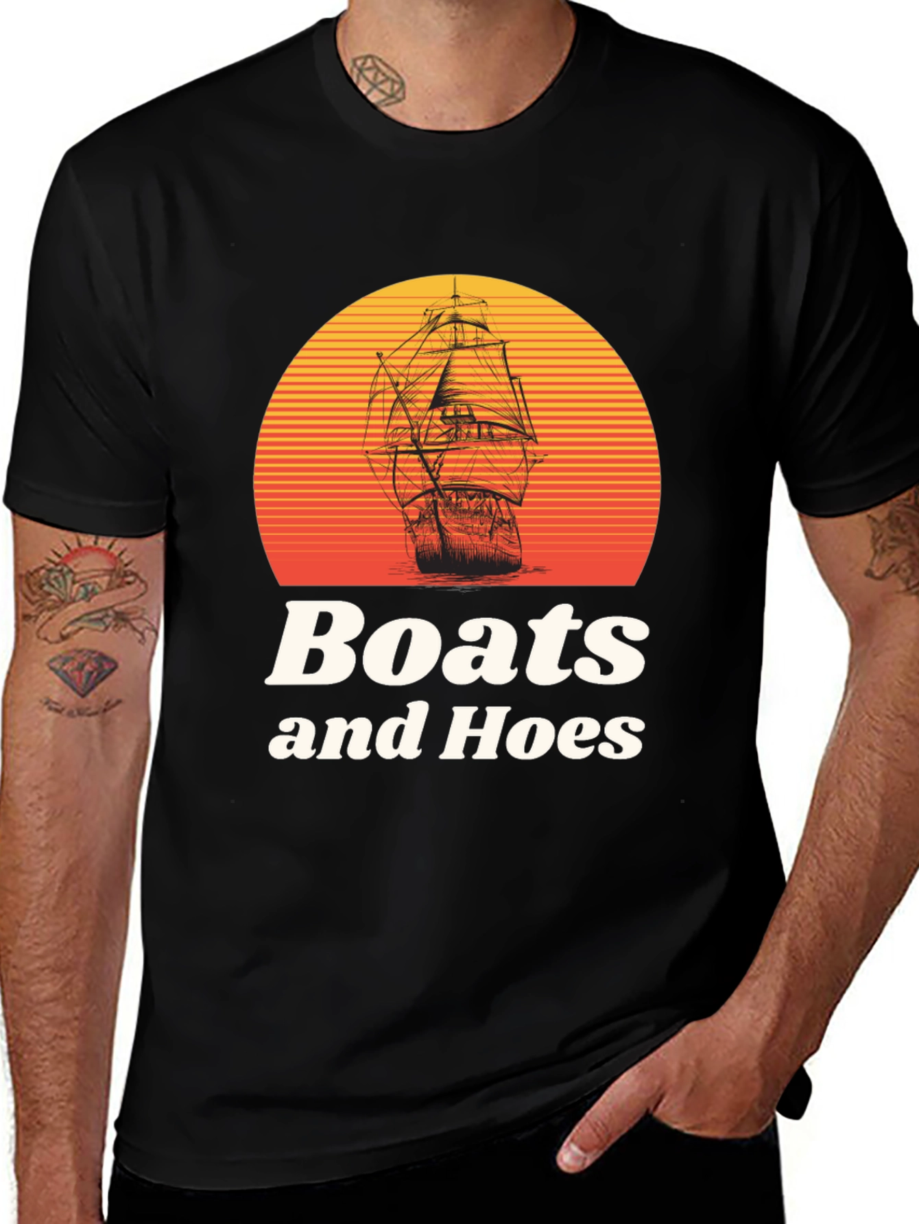 Variant 22 of Boats and Hoes Graphic T-Shirt