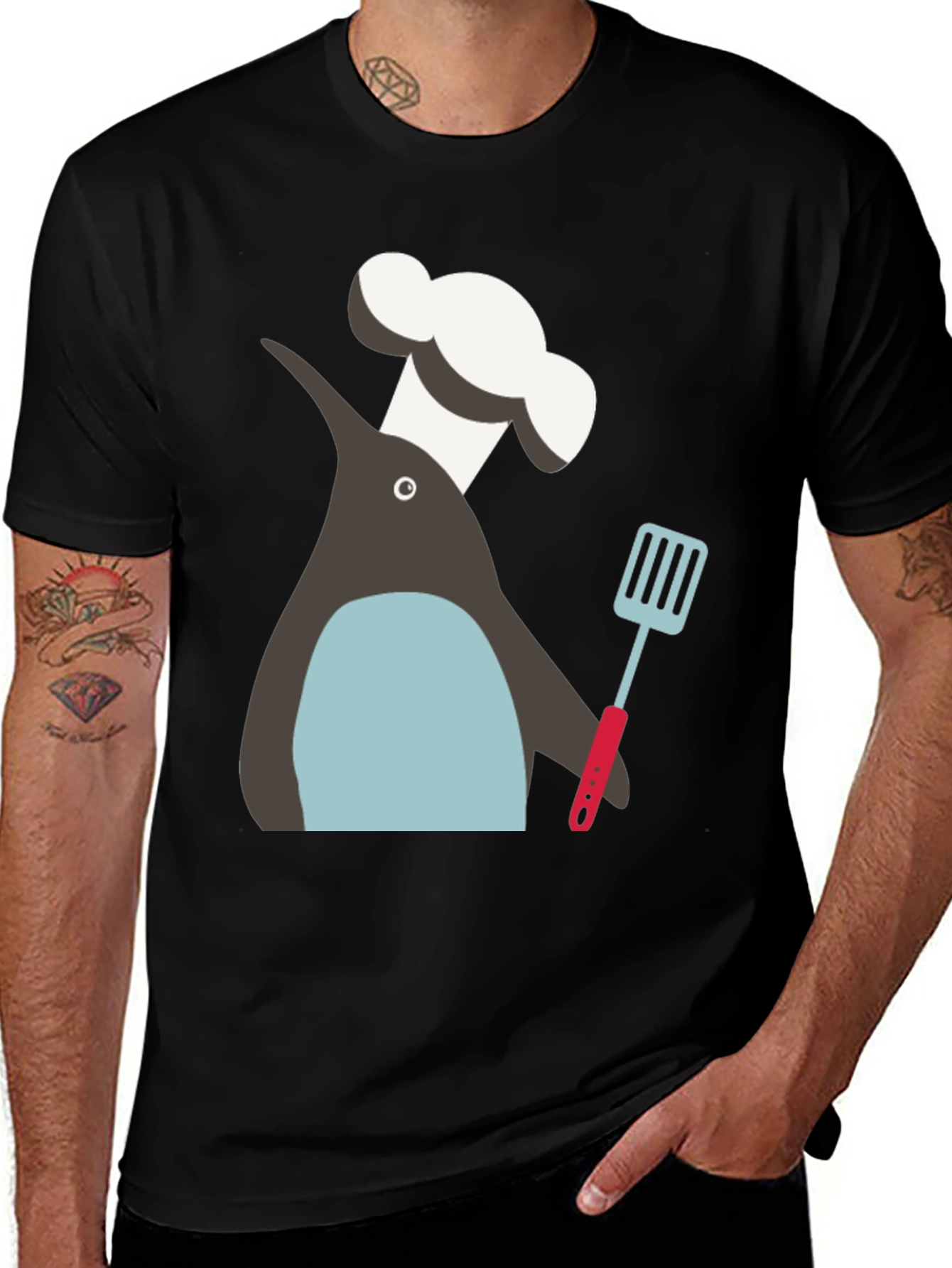 Variant 15 of Chef Penguin Graphic Tee - Quirky Cook T-Shirt
