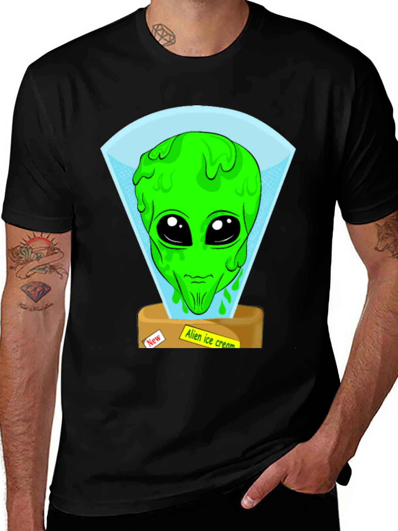Variant 23 of Alien Ice Cream Graphic Tee
