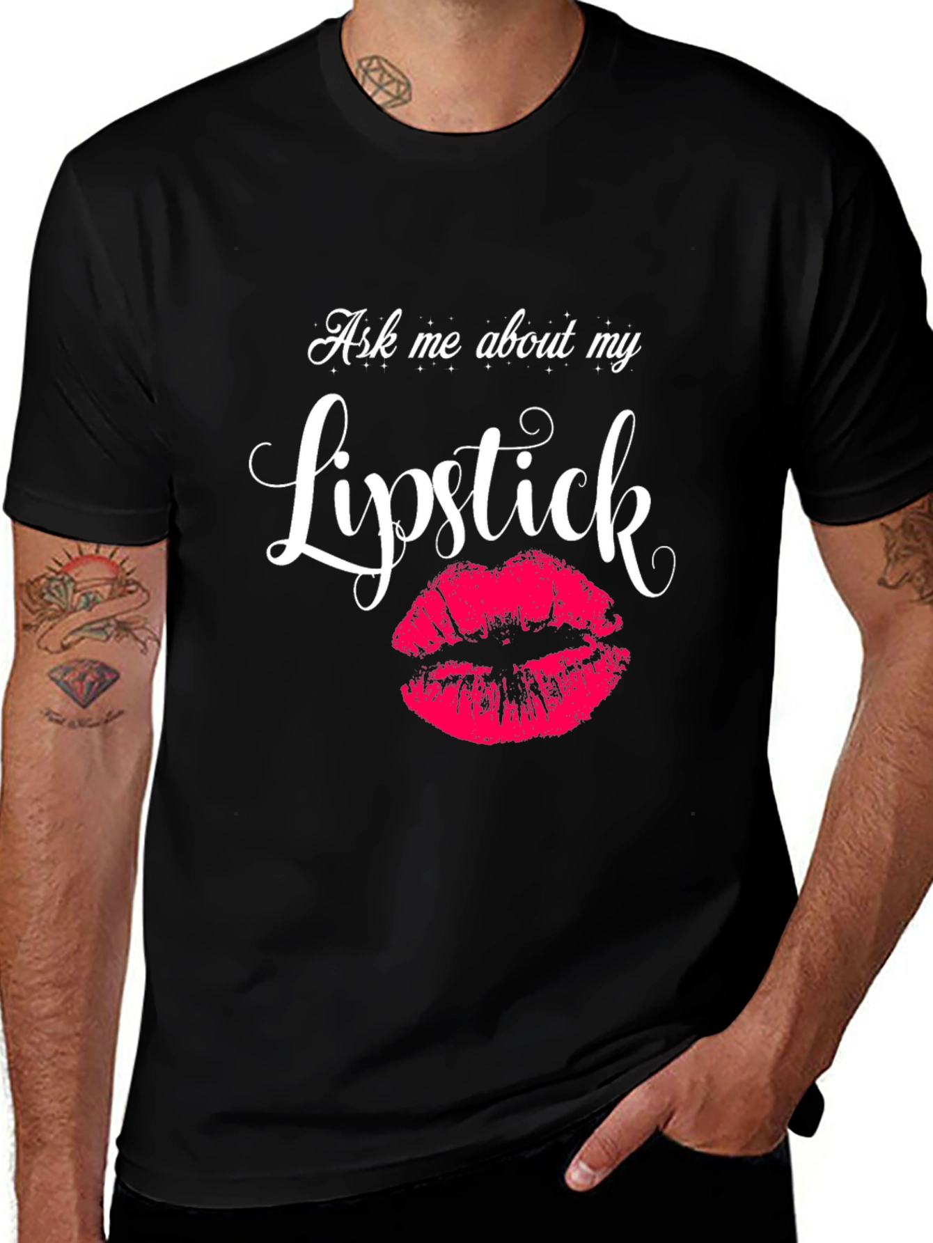 Variant 16 of Ask Me About My Lipstick Graphic Tee